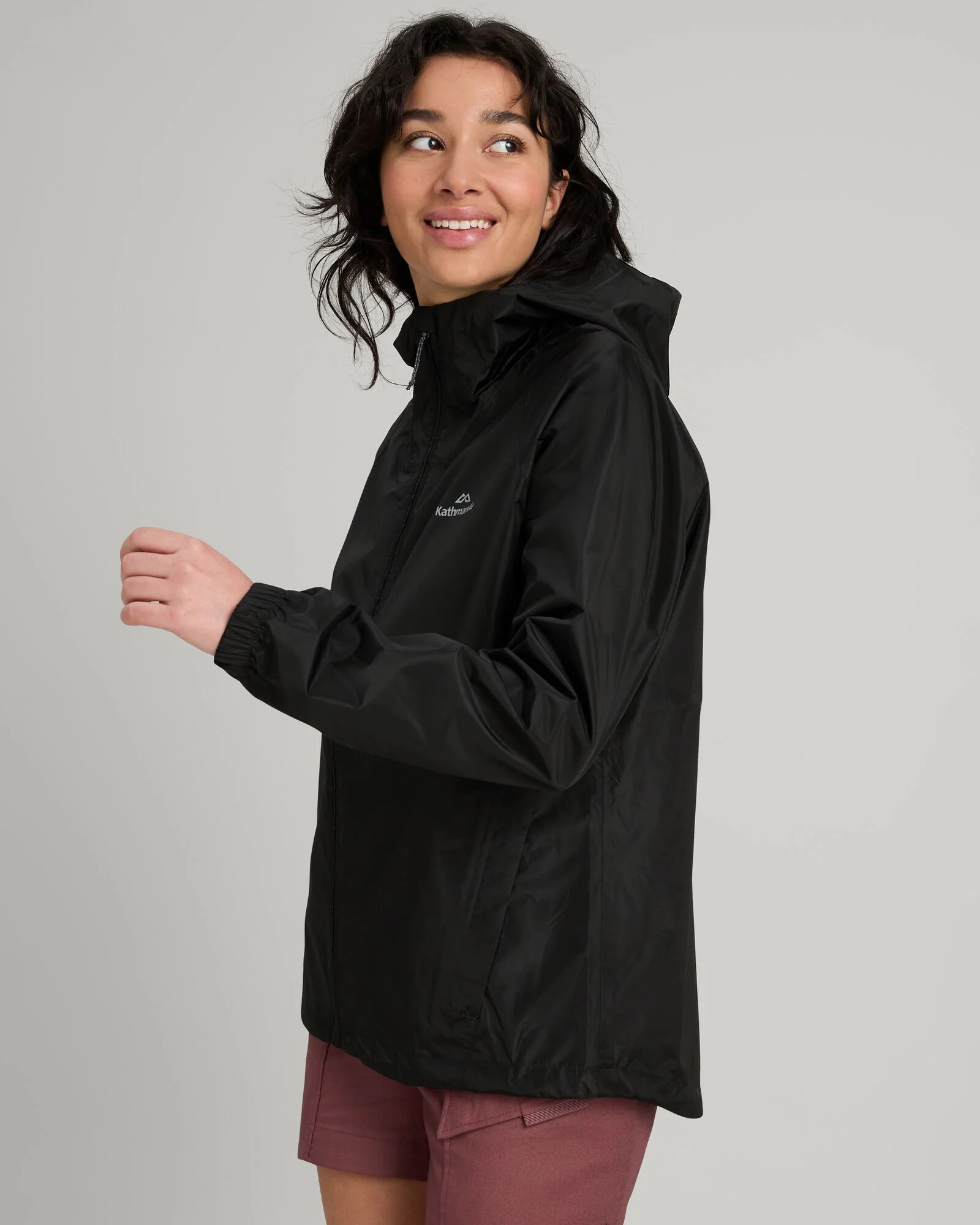 Women's Pocket-it 2-layer Rain Jacket - Black - Image 3