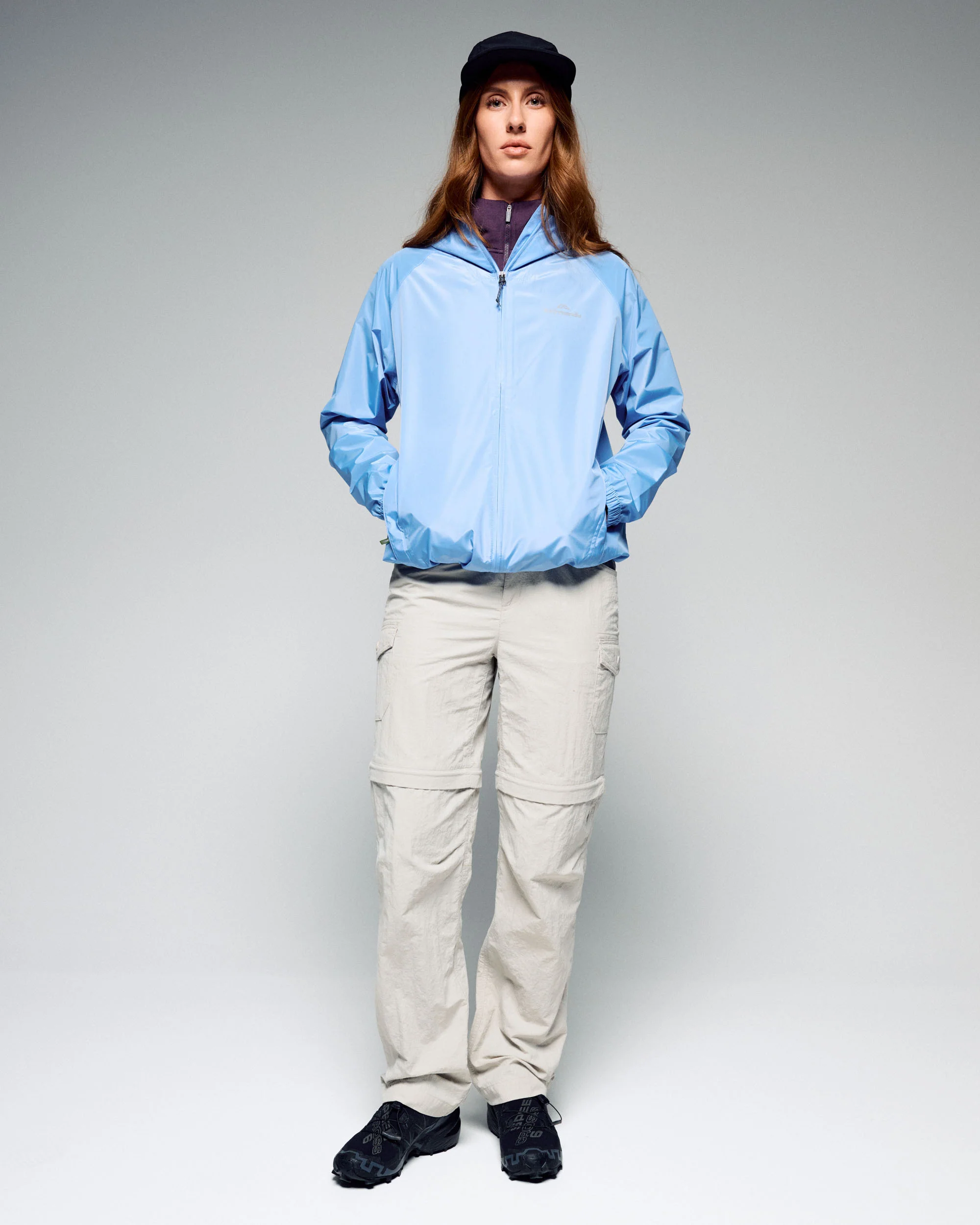 Women's Pocket-it 2L Rain Jacket v4 - Peri - Image 2