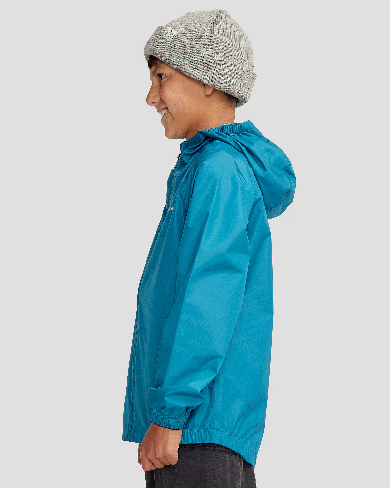 Youth Pocket-it 2-layer Rain Jacket - Dark Eddy - Image 3
