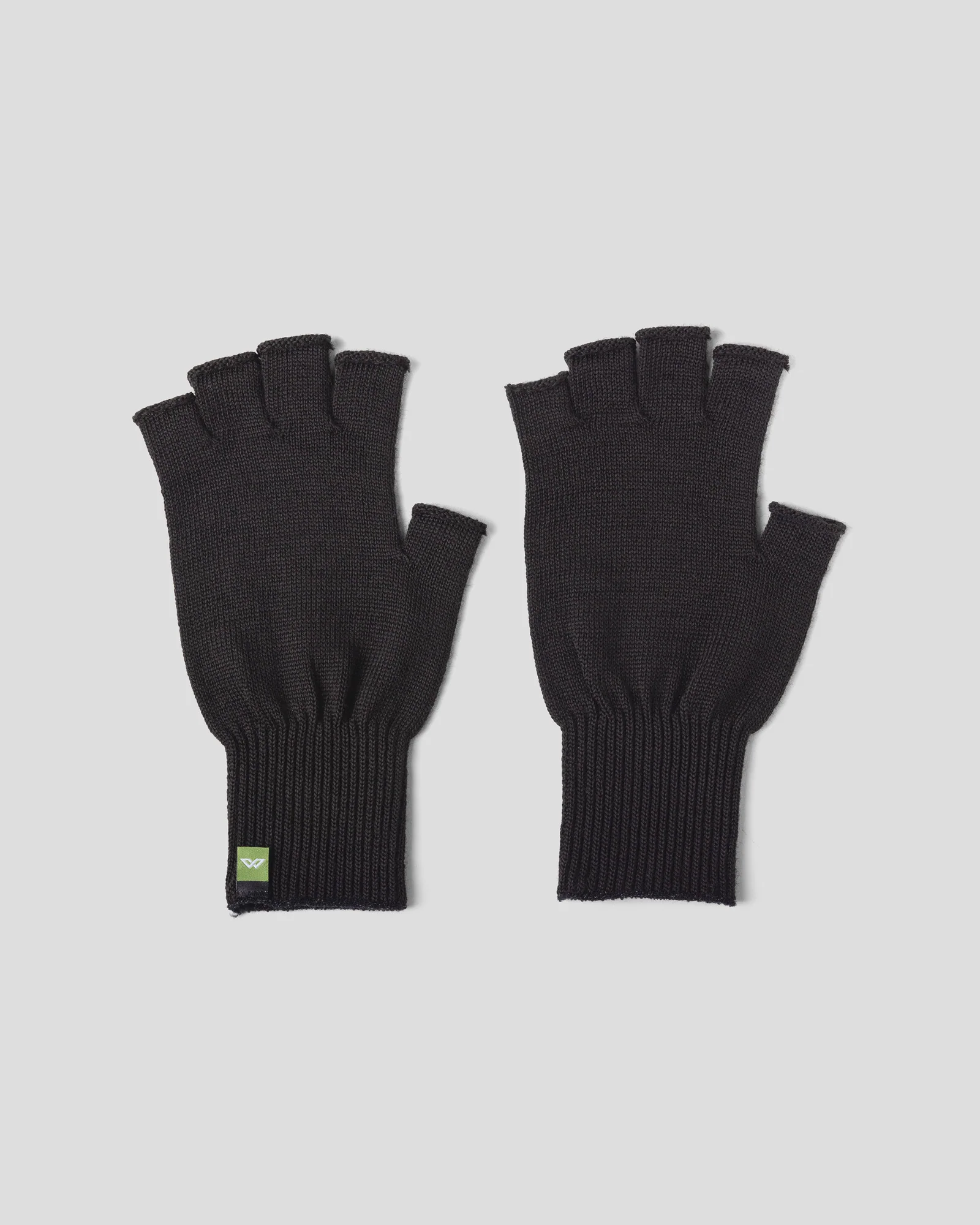 Polypro Fingerless Gloves - Black/Black - Image 3