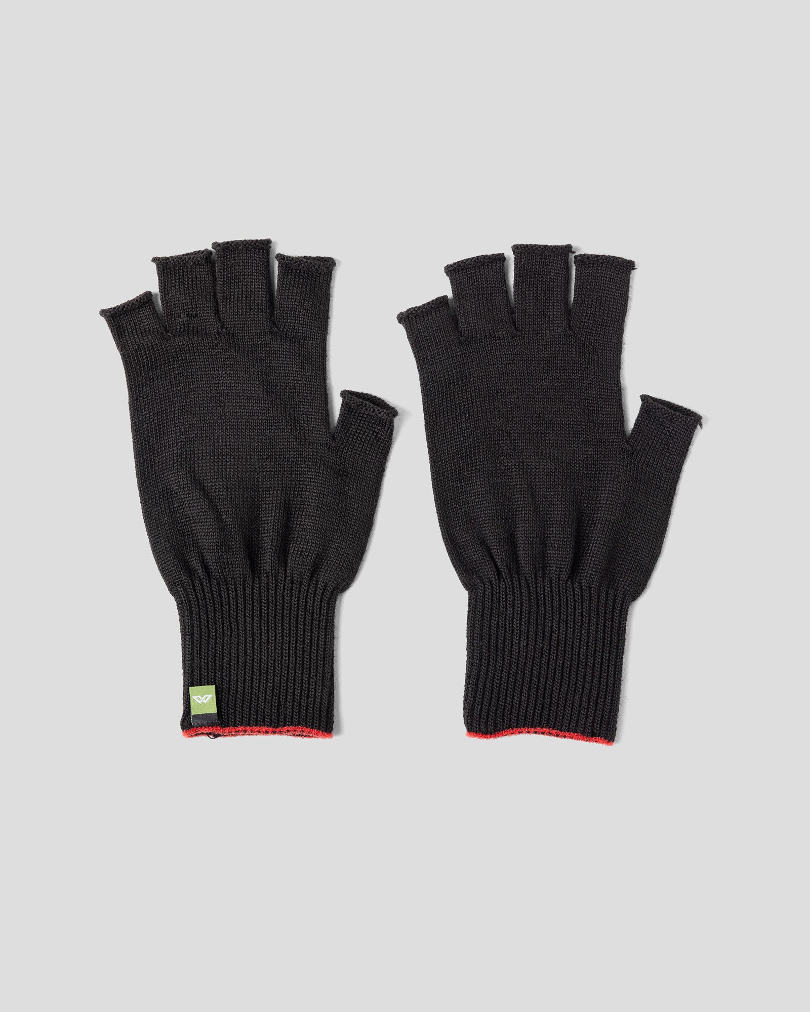 Polypro Fingerless Gloves - Black/Black - Image 4