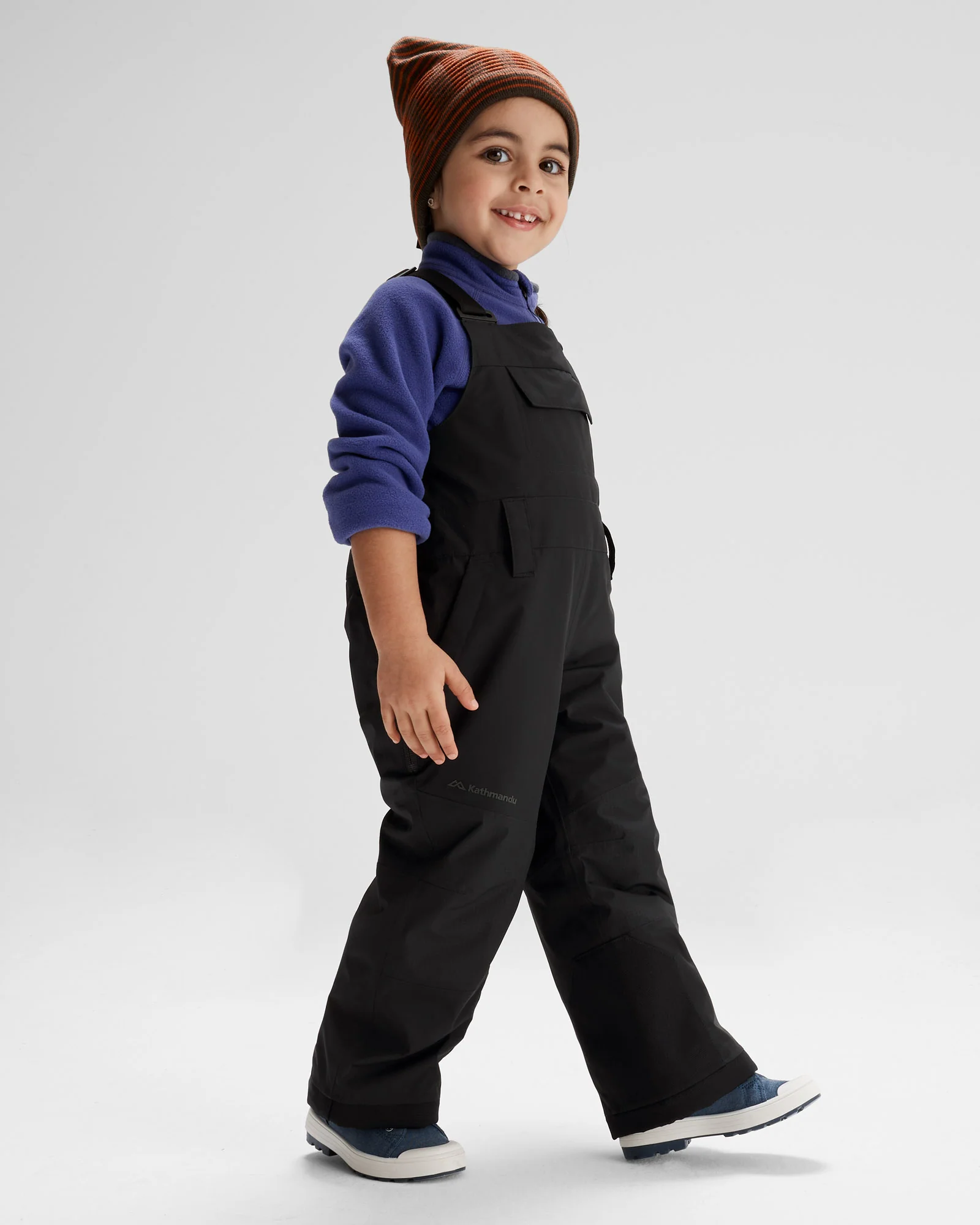 Kids' PWDR-Days 2L Insulated Snow Bib - Black Stingray - Image 2