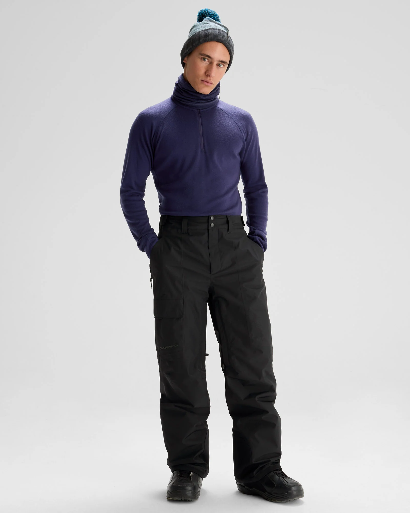 Men's PWDR-Days 2L Insulated Snow Pants - Black Stingray - Image 10