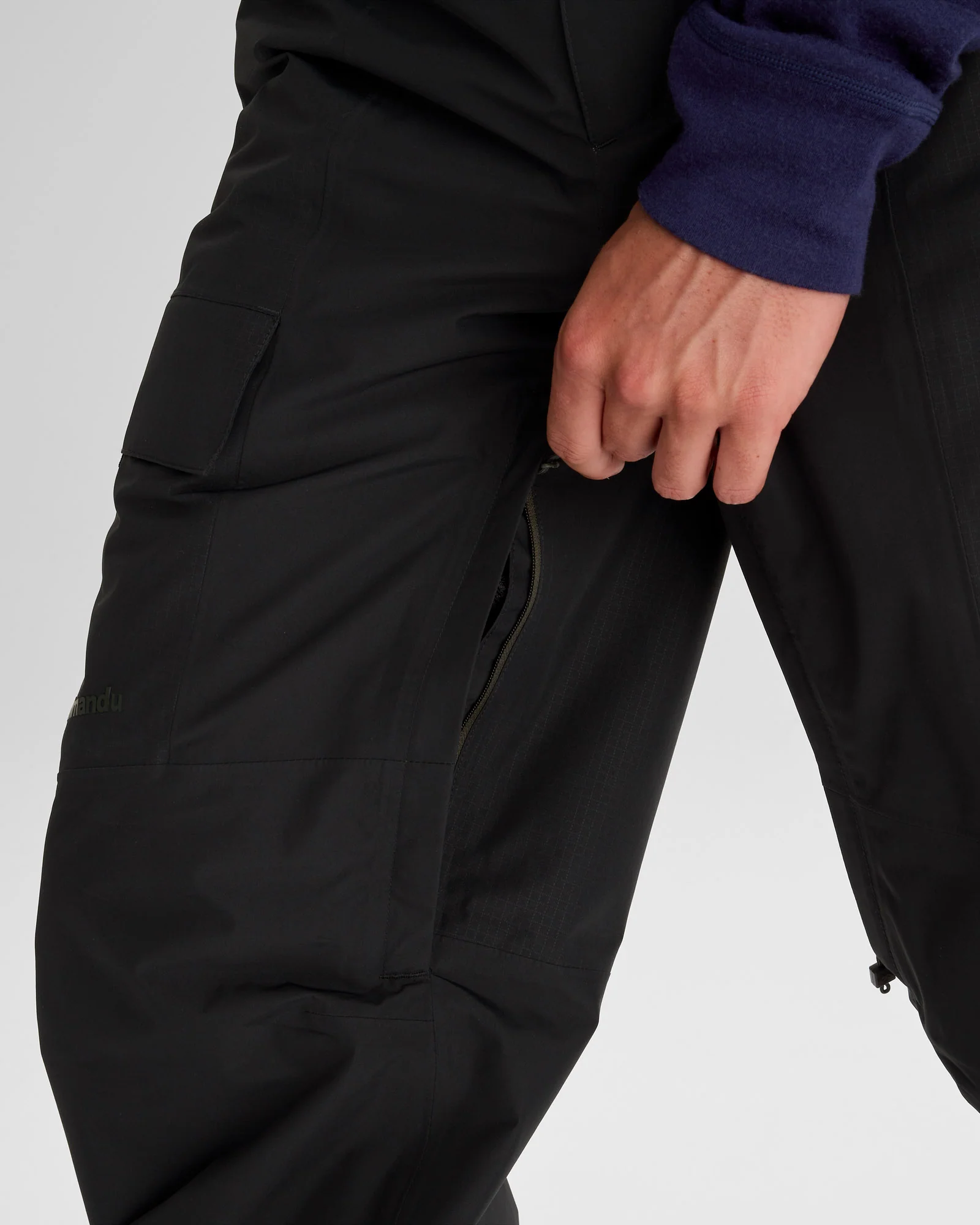 Men's PWDR-Days 2L Insulated Snow Pants - Black Stingray - Image 16