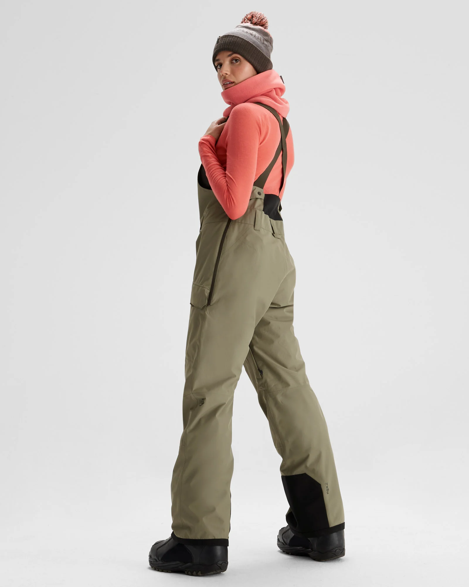 PWDR-Days Women's 2-layer Insulated Bib Pants - Beech - Image 13
