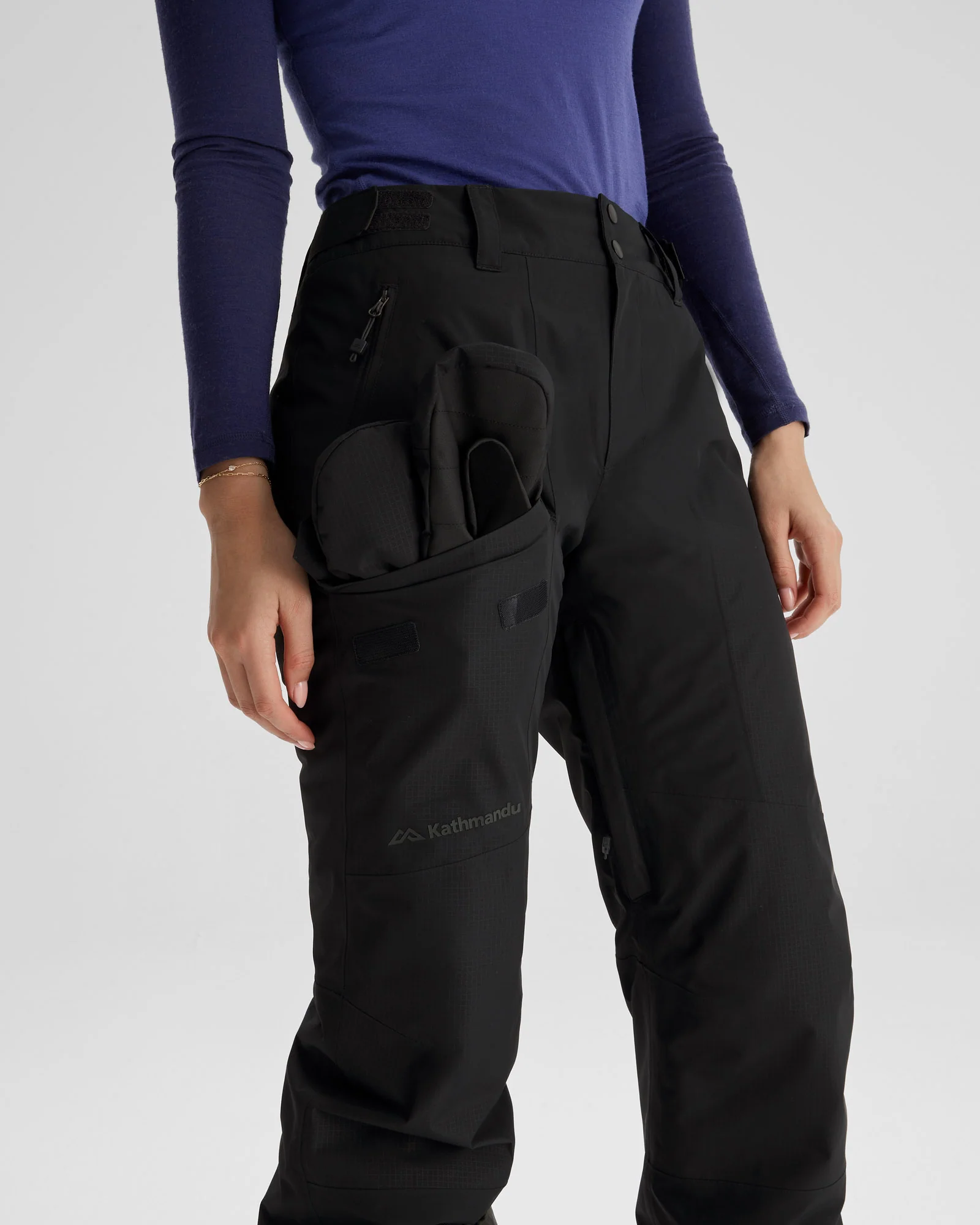 Women's PWDR-Days 2L Insulated Snow Pants - Black Stingray - Image 13