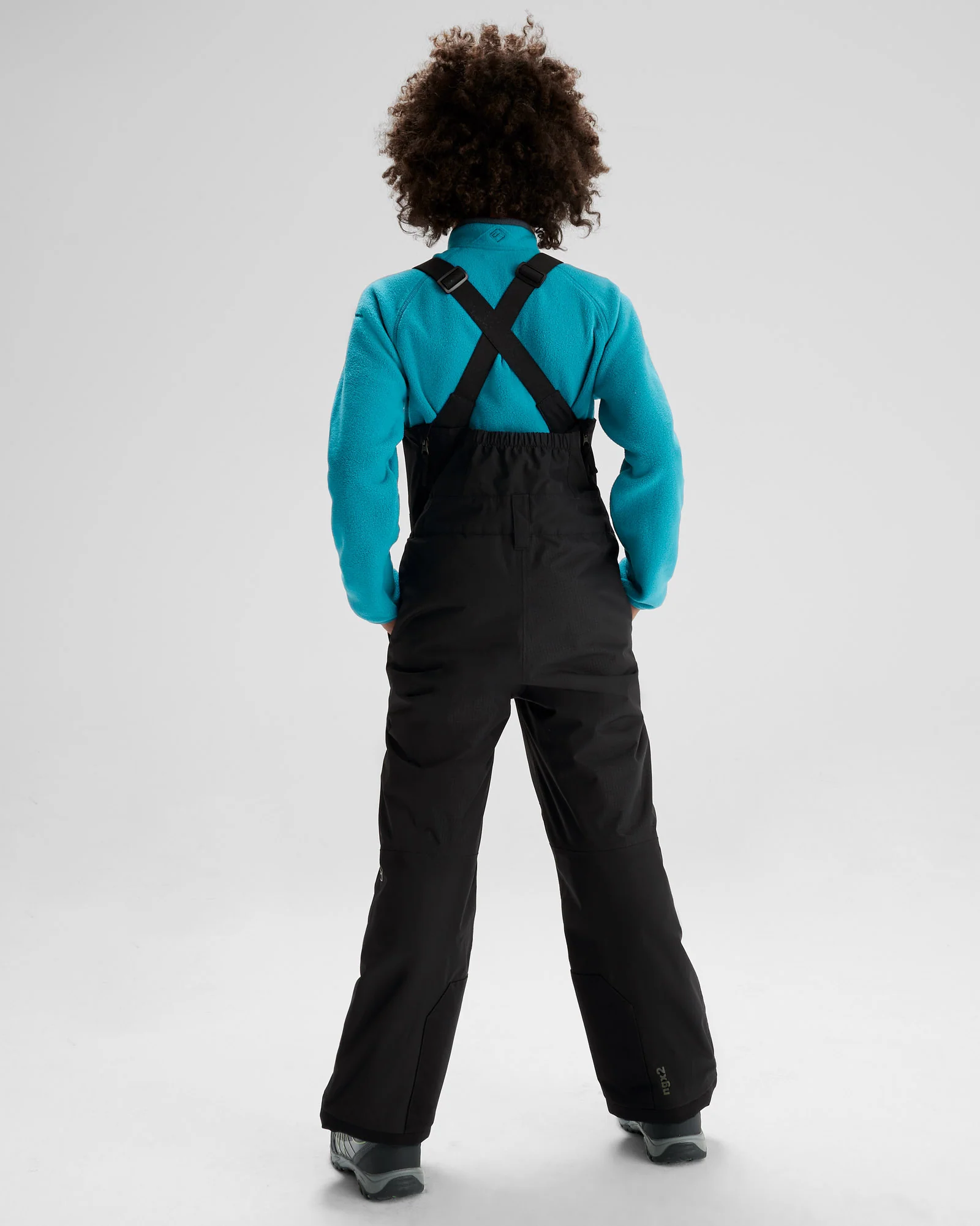 Youth PWDR-Days 2L Insulated Snow Bib - Black Stingray - Image 3