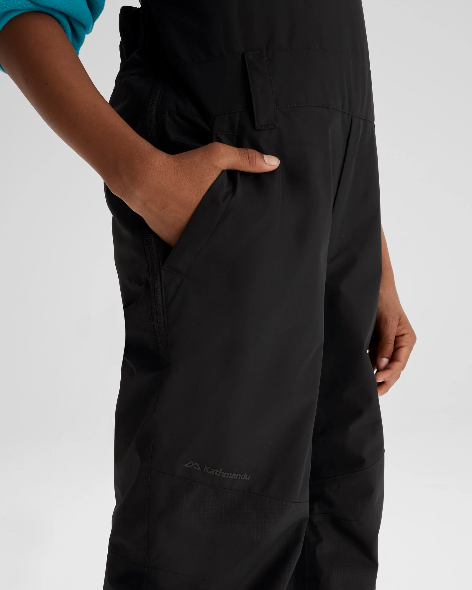 Youth PWDR-Days 2L Insulated Snow Bib - Black Stingray - Image 5