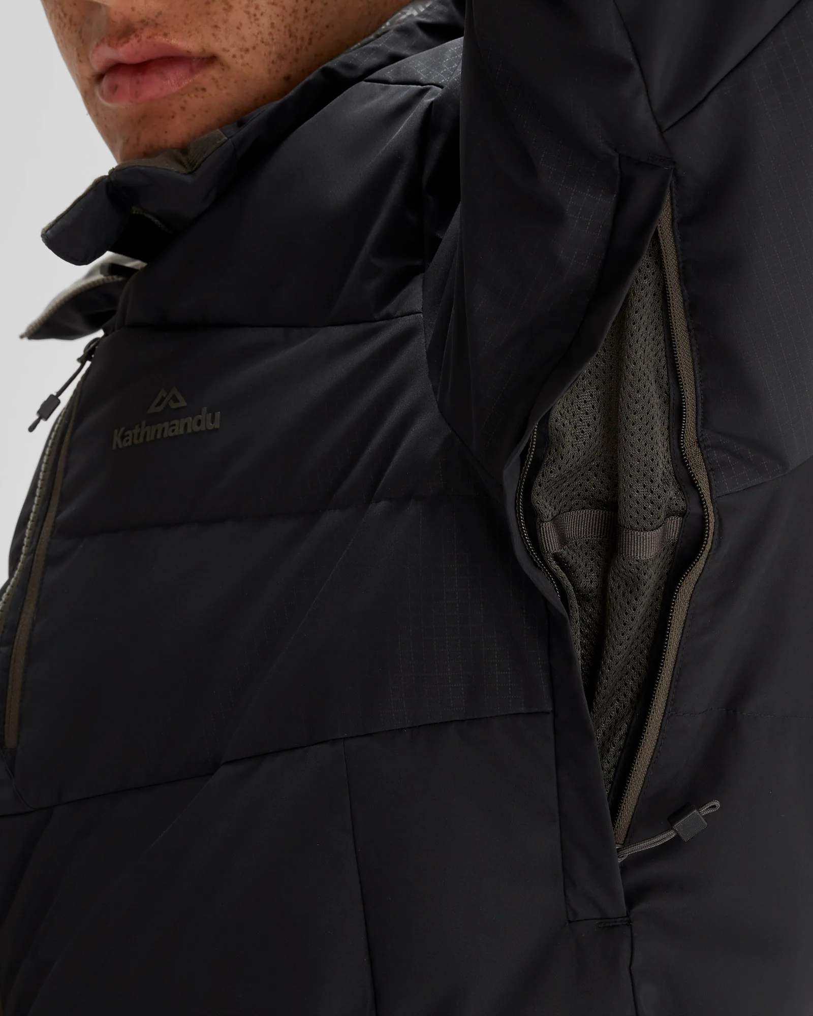 Men's PWDR-Days Down Snow Jacket - Black Stingray - Image 10