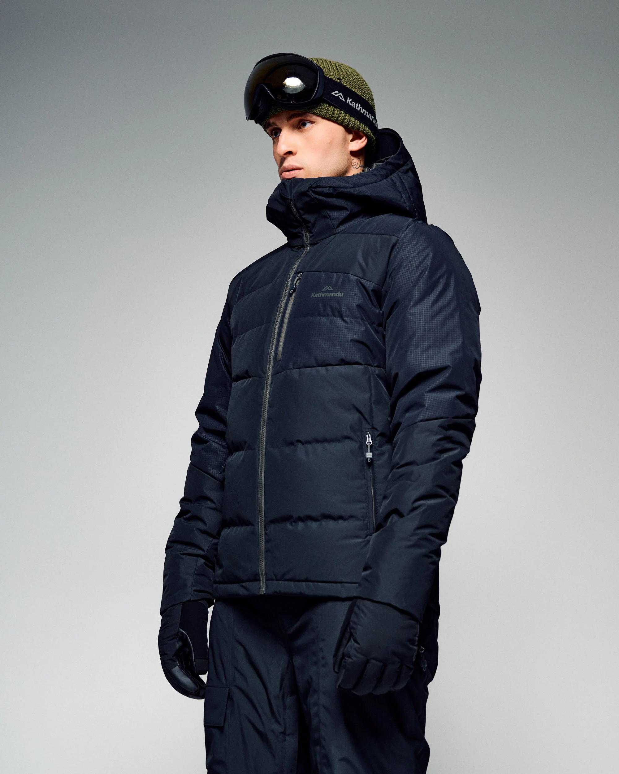 Men's PWDR-Days Down Snow Jacket - Black Stingray - Image 19