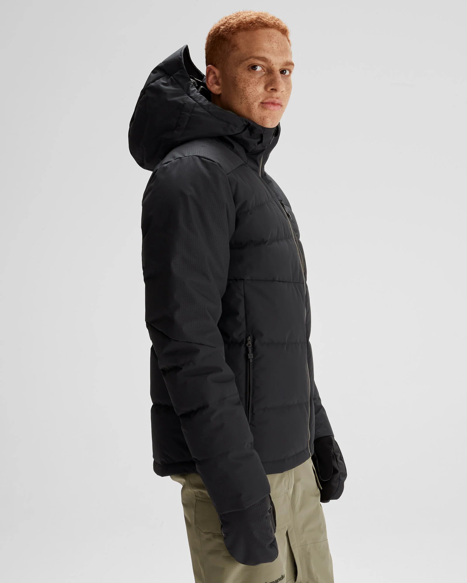 Men's PWDR-Days Down Snow Jacket - Black Stingray - Image 3