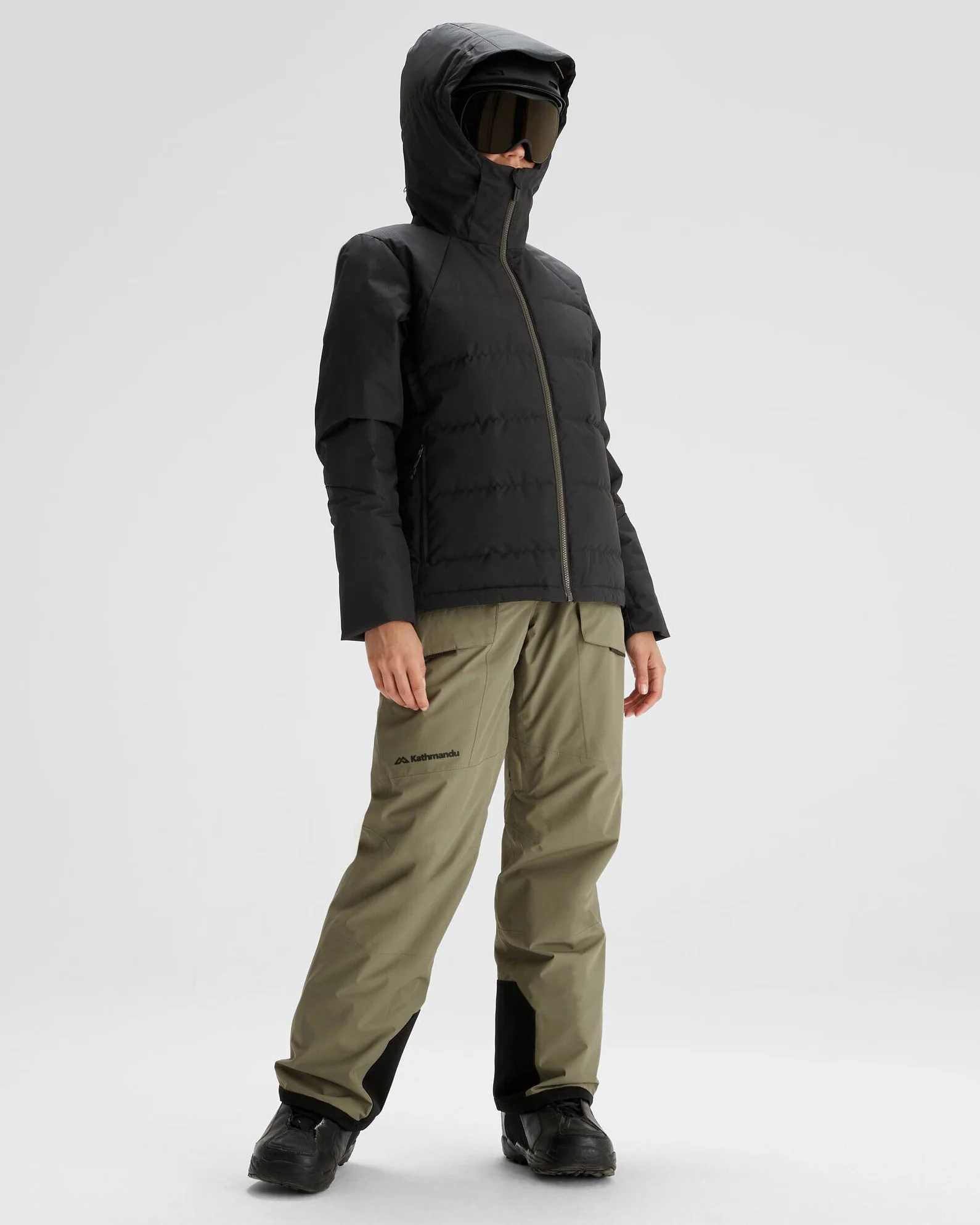 Women's PWDR-Days Down Snow Jacket - Black Stingray - Image 2