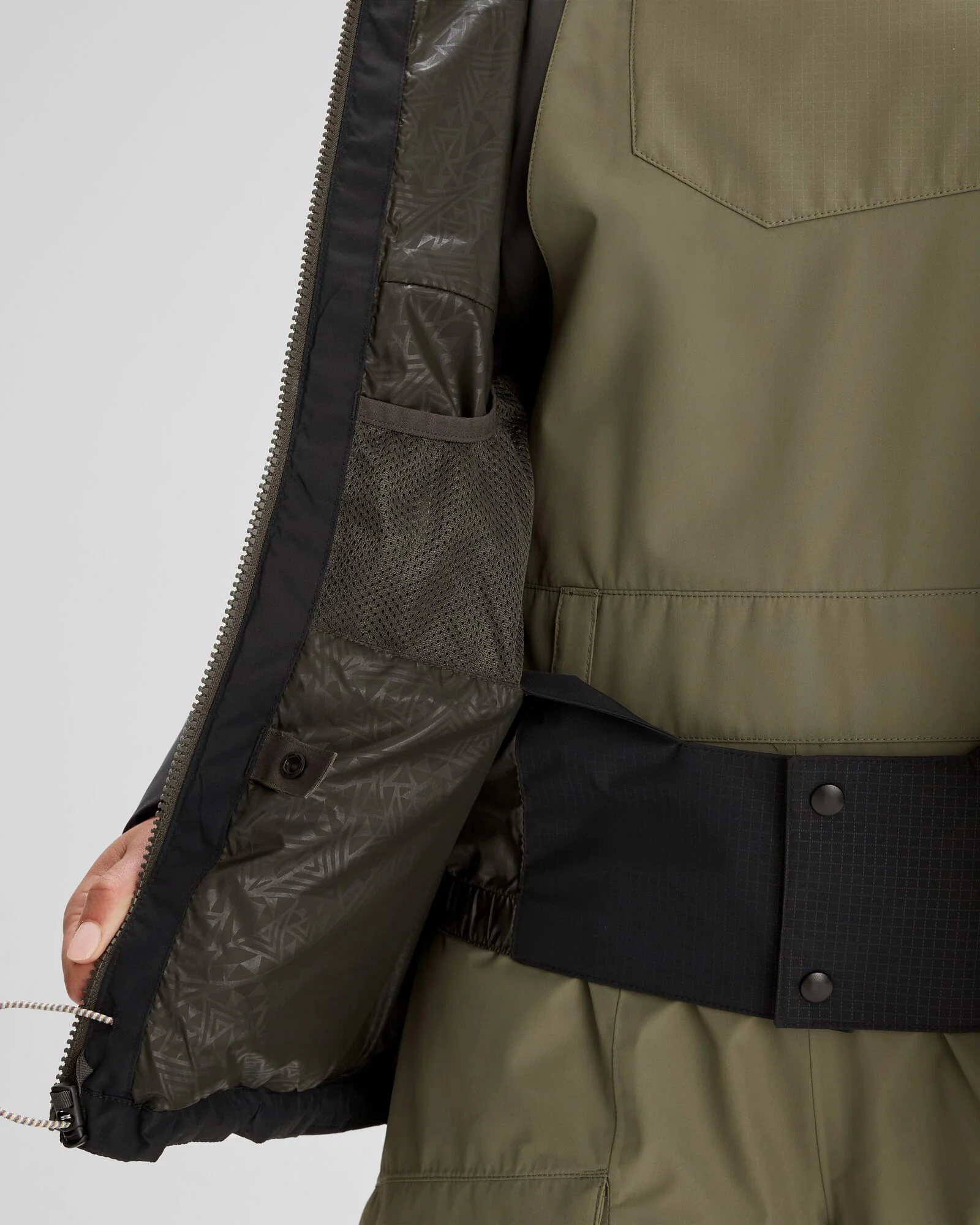 Women's PWDR-Days Down Snow Jacket - Black Stingray - Image 8