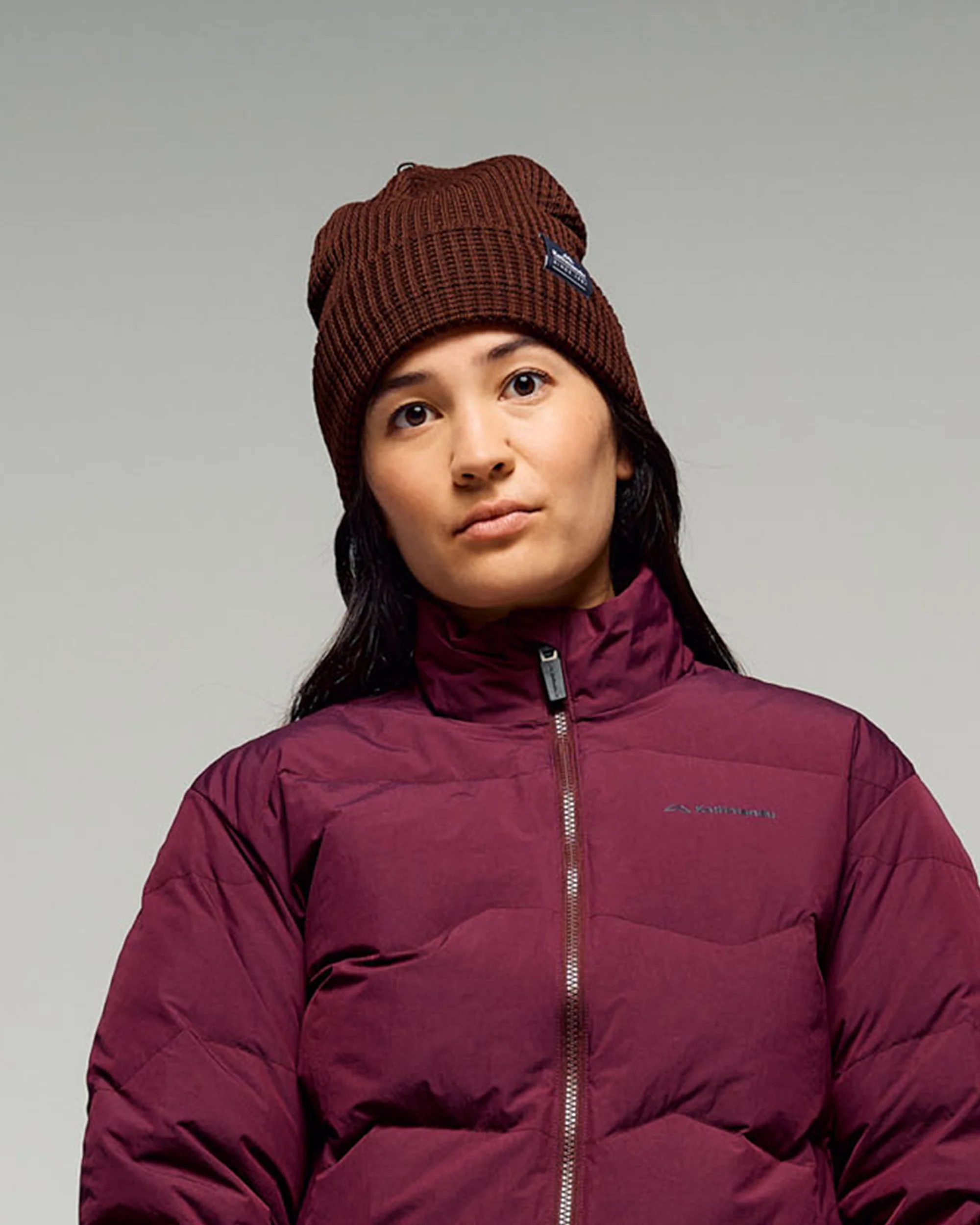 Removable Pom Pom Beanie - Cocoa - Image 2