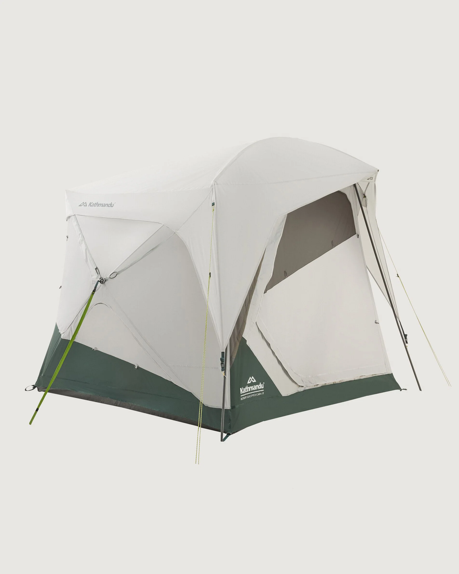 Retreat Quick Pitch 2-3 Person Cabin Tent - Silver Grey/Dark Spruce - Image 3