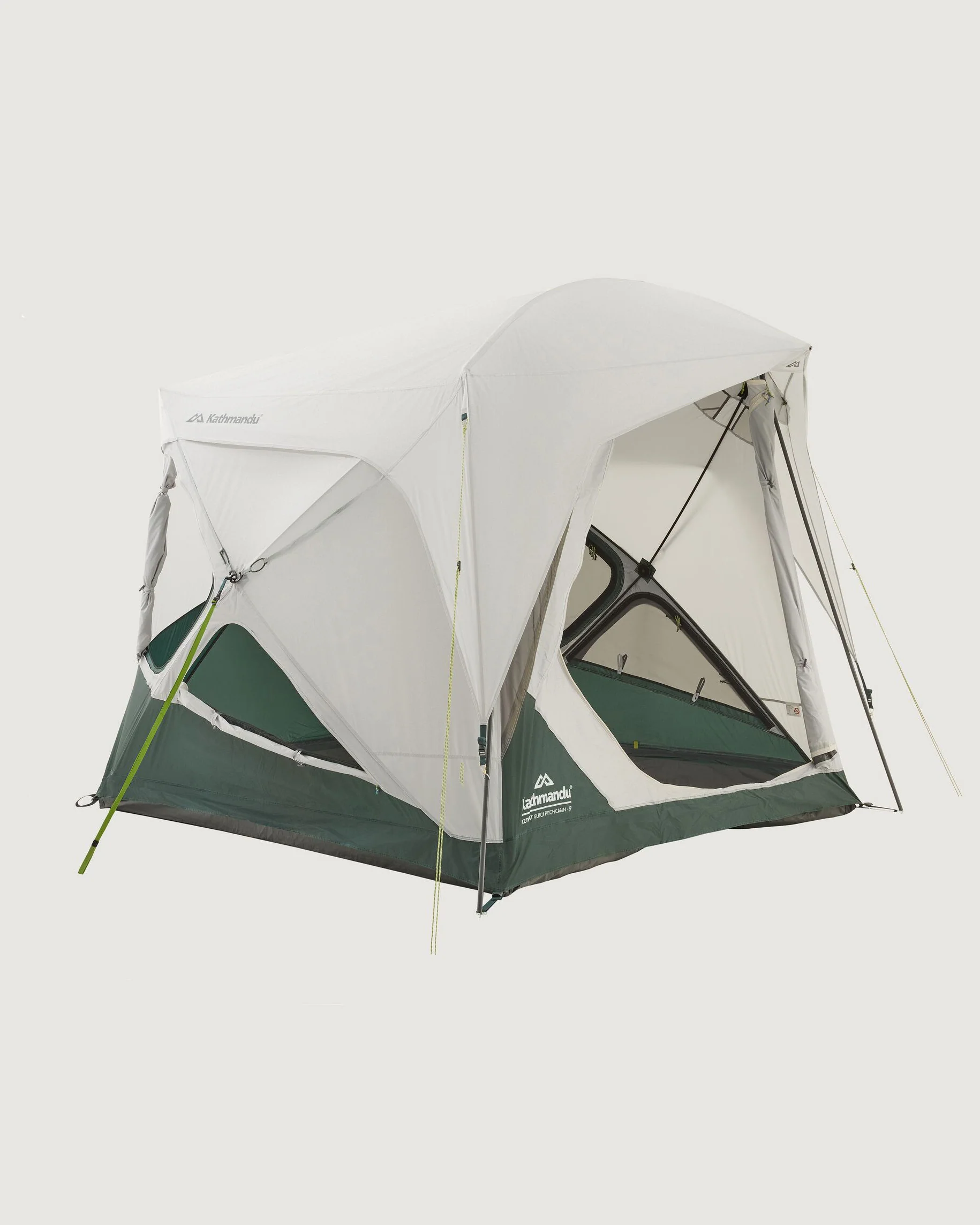 Retreat Quick Pitch 2-3 Person Cabin Tent - Silver Grey/Dark Spruce - Image 4