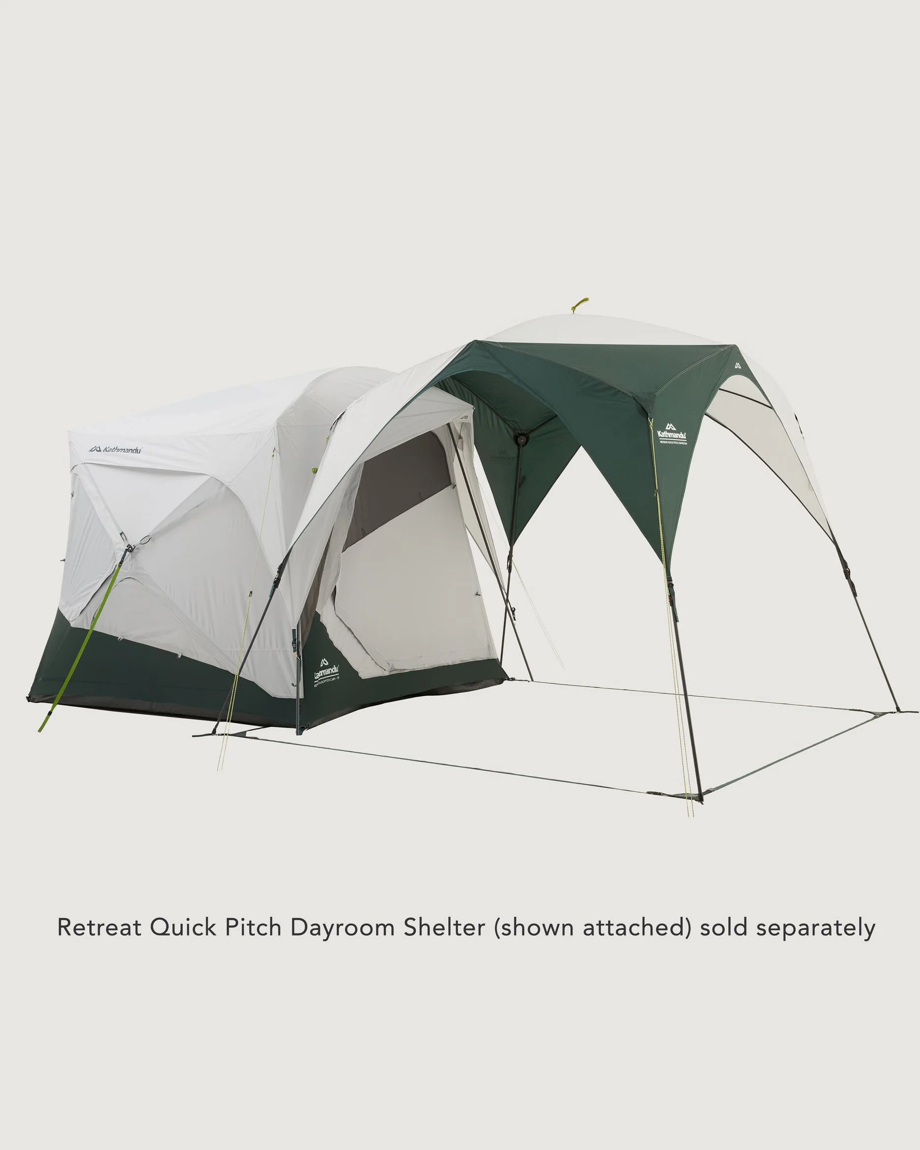 Retreat Quick Pitch 2-3 Person Cabin Tent - Silver Grey/Dark Spruce - Image 8