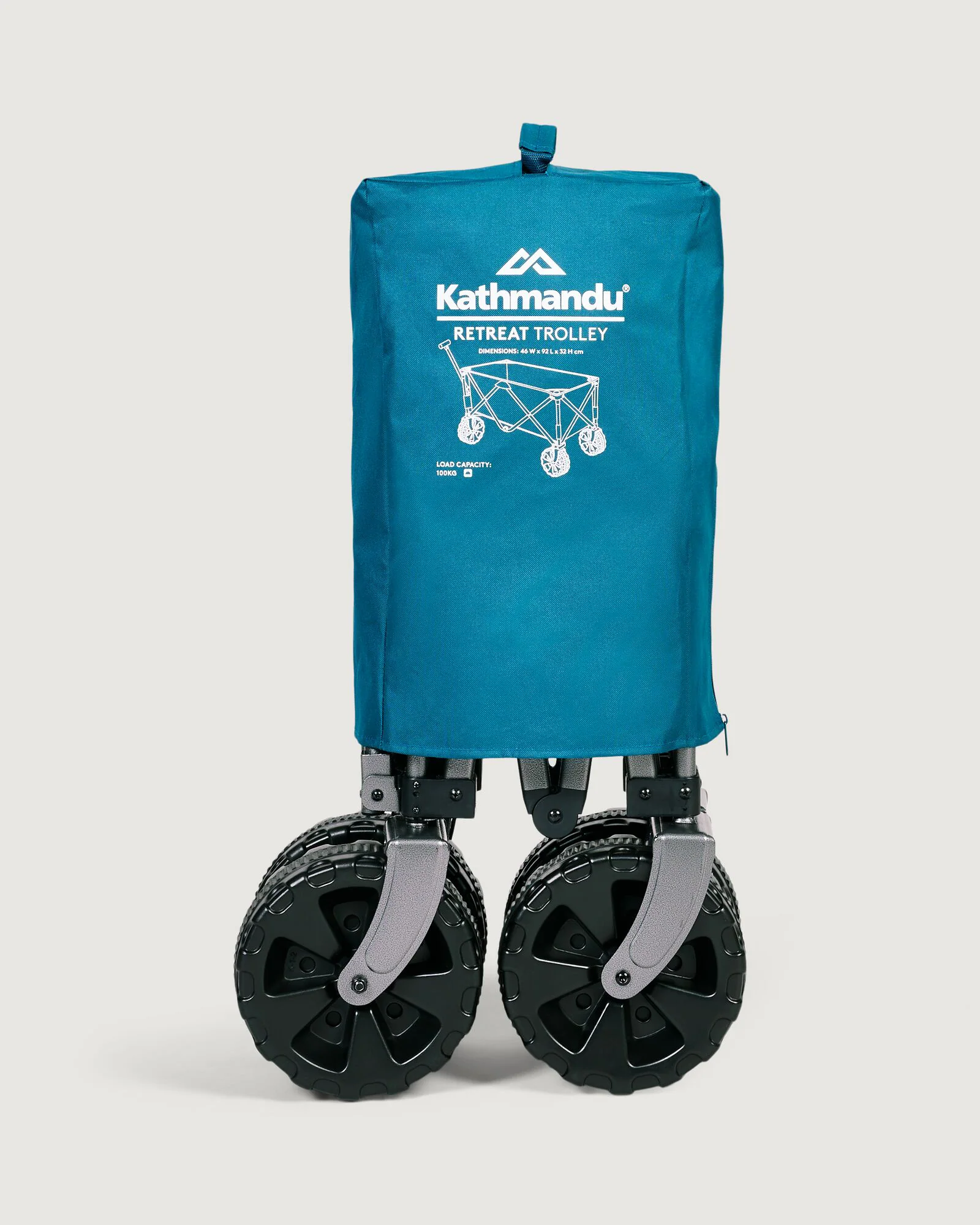 Retreat Trolley - Deep Sea Blue/Cove Geometric Print - Image 6