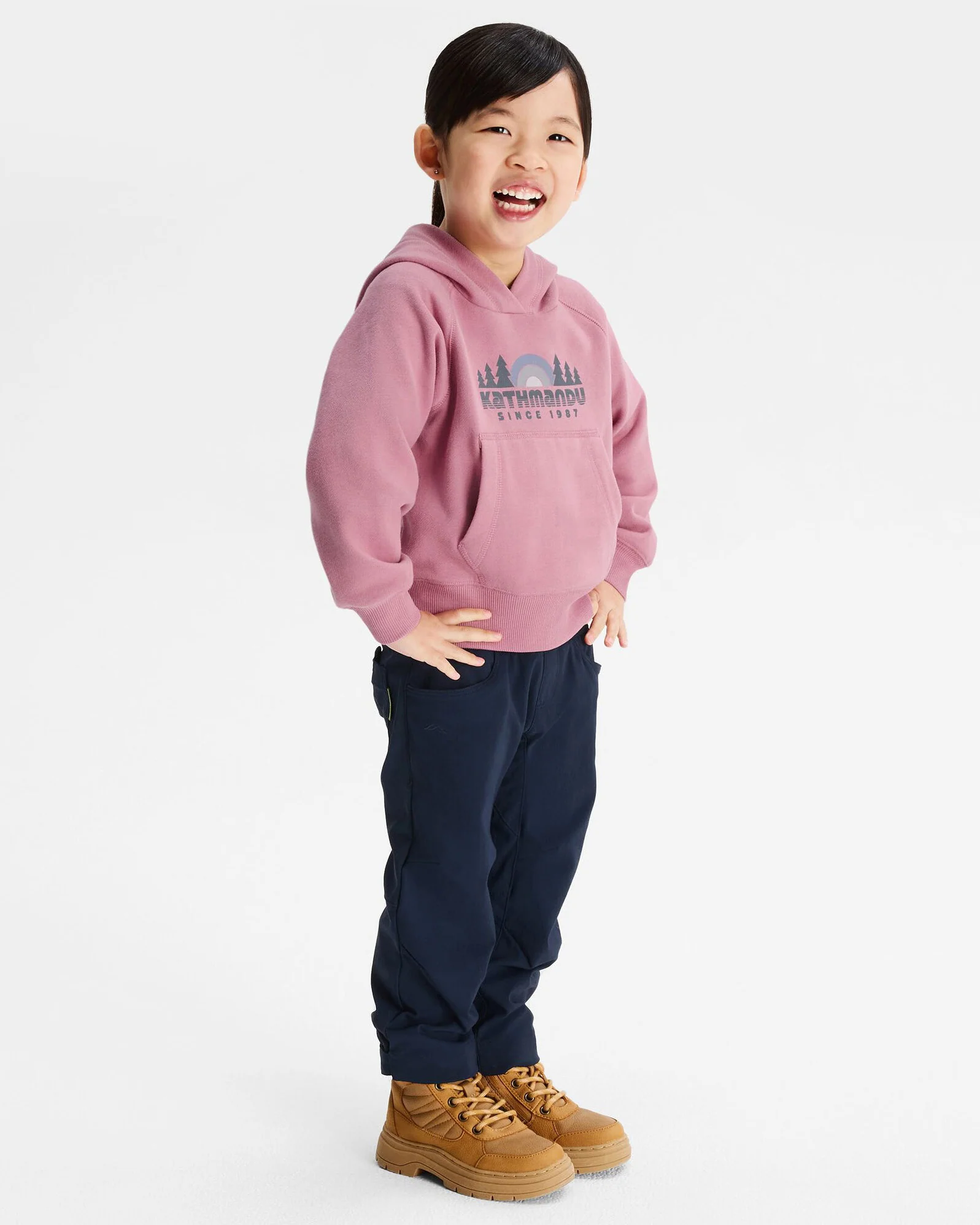 Kids' Retro Logo LT BB Hoodie - Orchid - Image 5