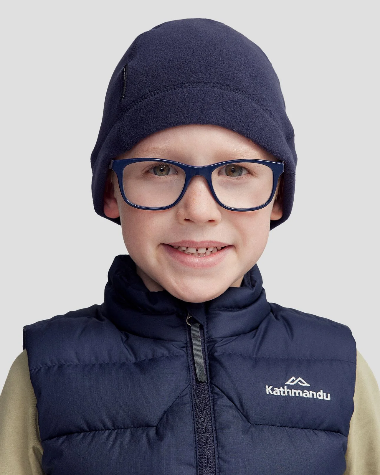 Ridge 100 Primaloft Fleece Kids Beanie - Pure Navy - Image 2