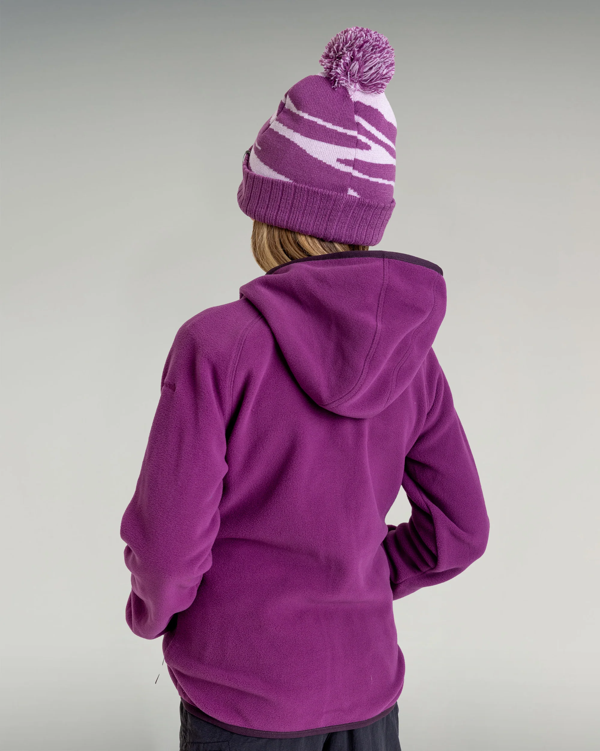 Kids Ridge 100 Primaloft Hooded Jacket - Berry - Image 2