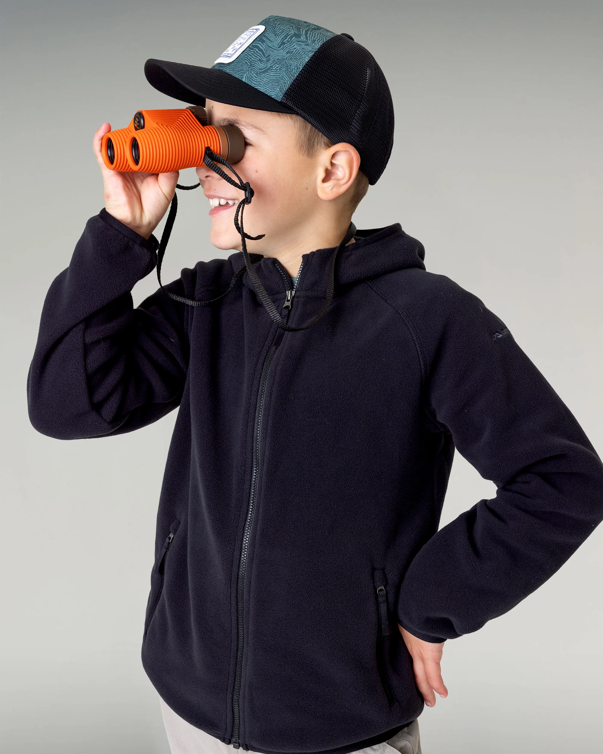 Kids Ridge 100 Primaloft Hooded Jacket - Black - Image 2