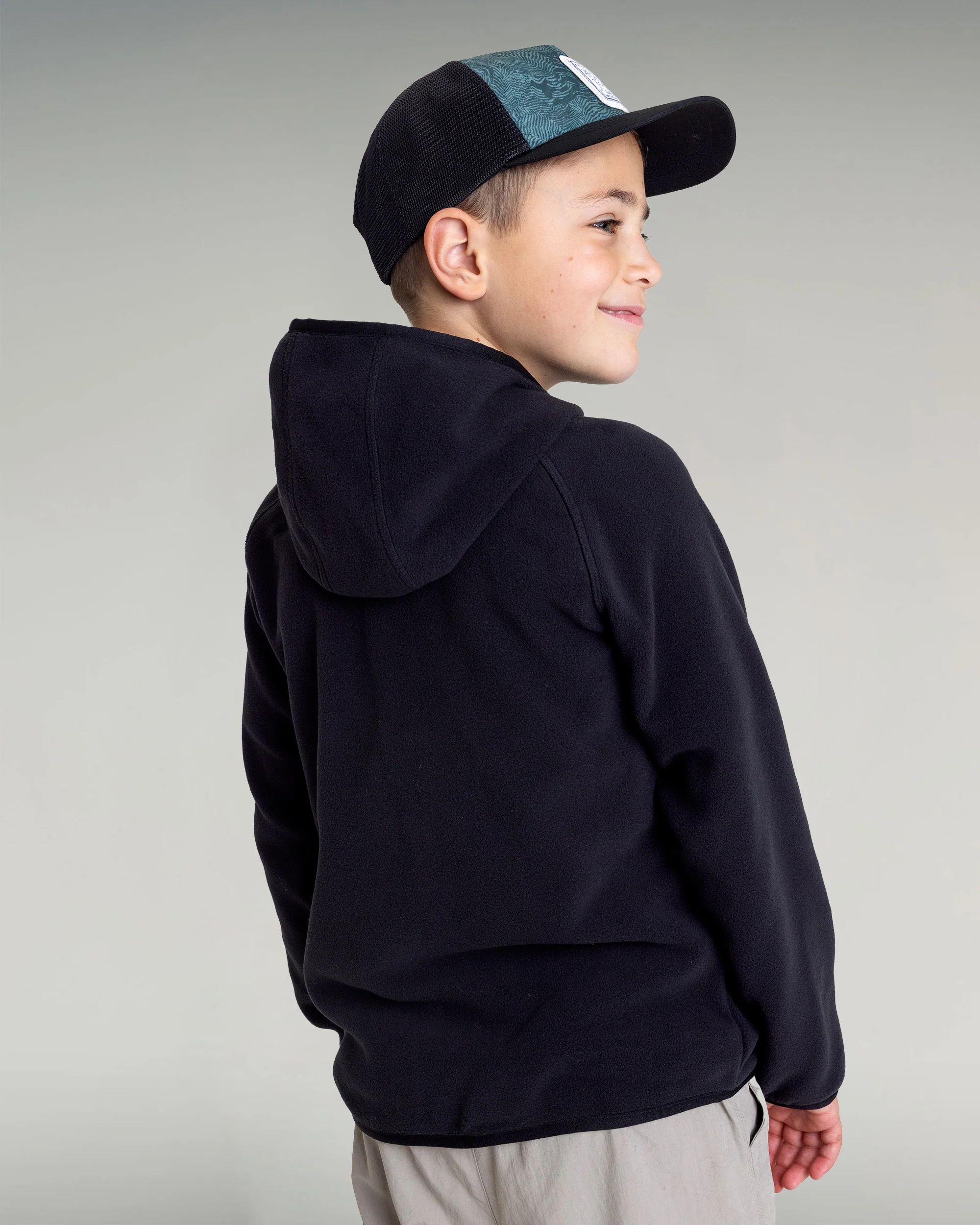Kids Ridge 100 Primaloft Hooded Jacket - Black - Image 5