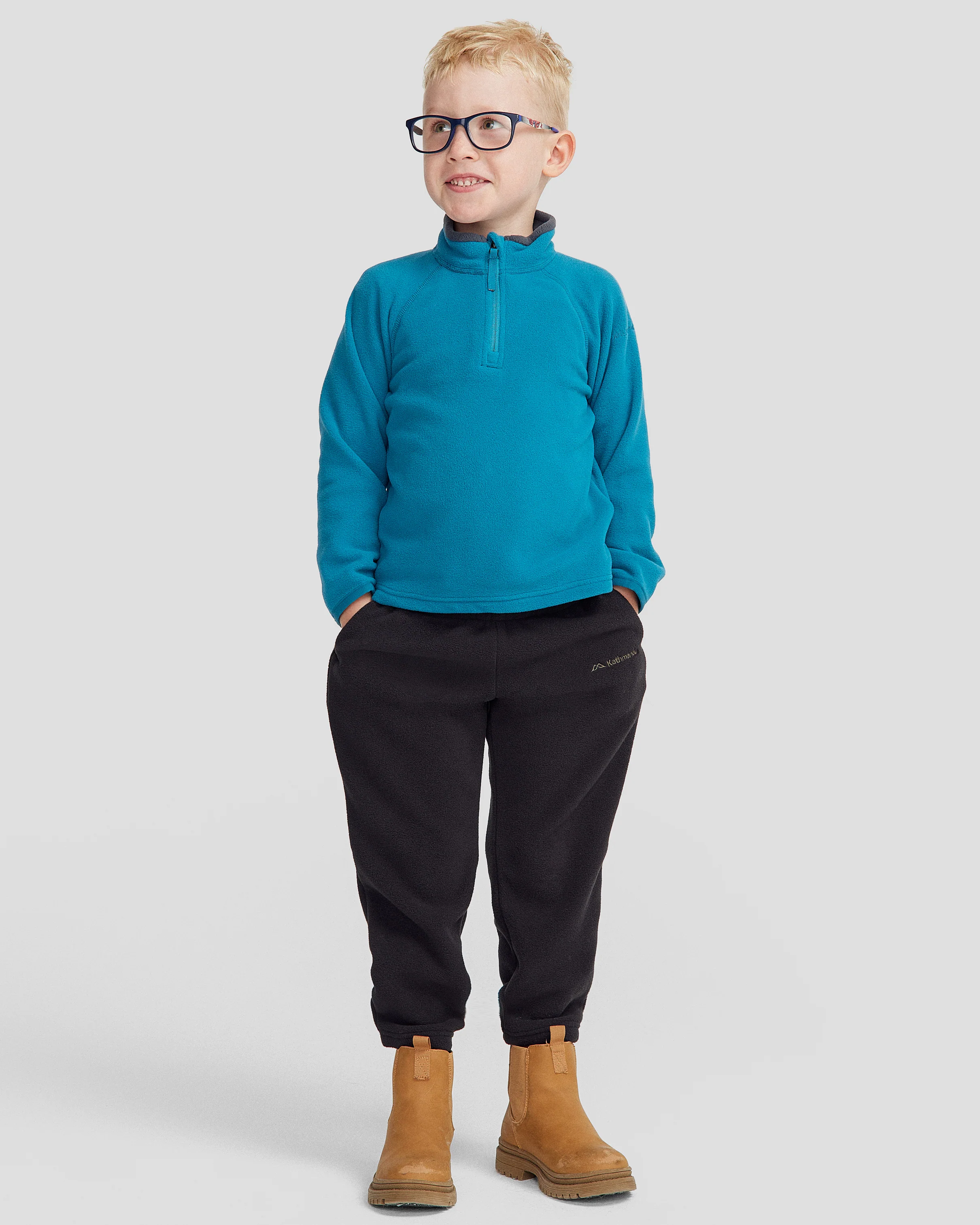 Kids Ridge 100 Primaloft Pullover - Dark Eddy - Image 2