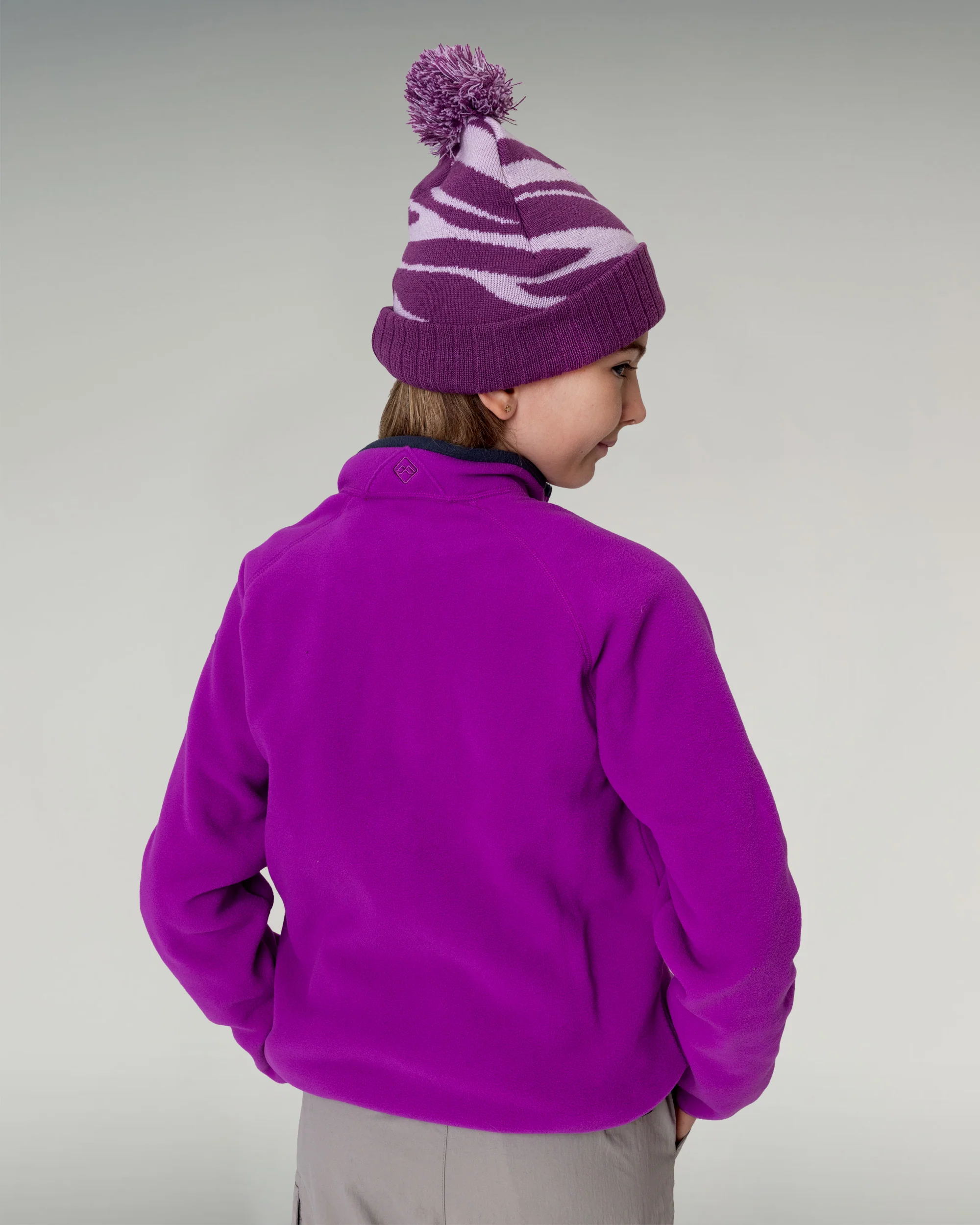 Kids' Ridge 100 Primaloft Pullover - Vivid Purple - Image 4