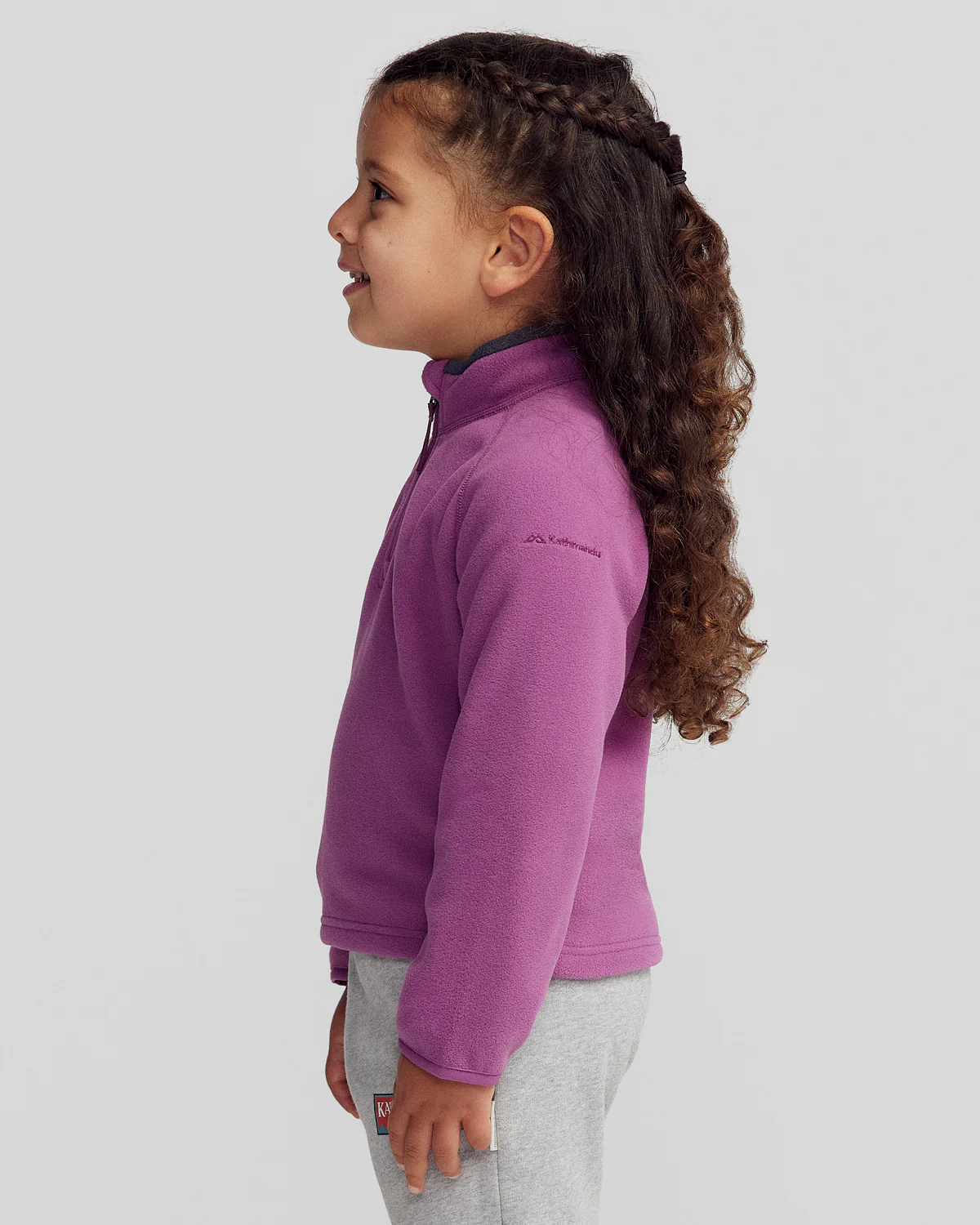 Kids' Ridge 100 PrimaLoft Bio Pullover - Washed Berry - Image 3