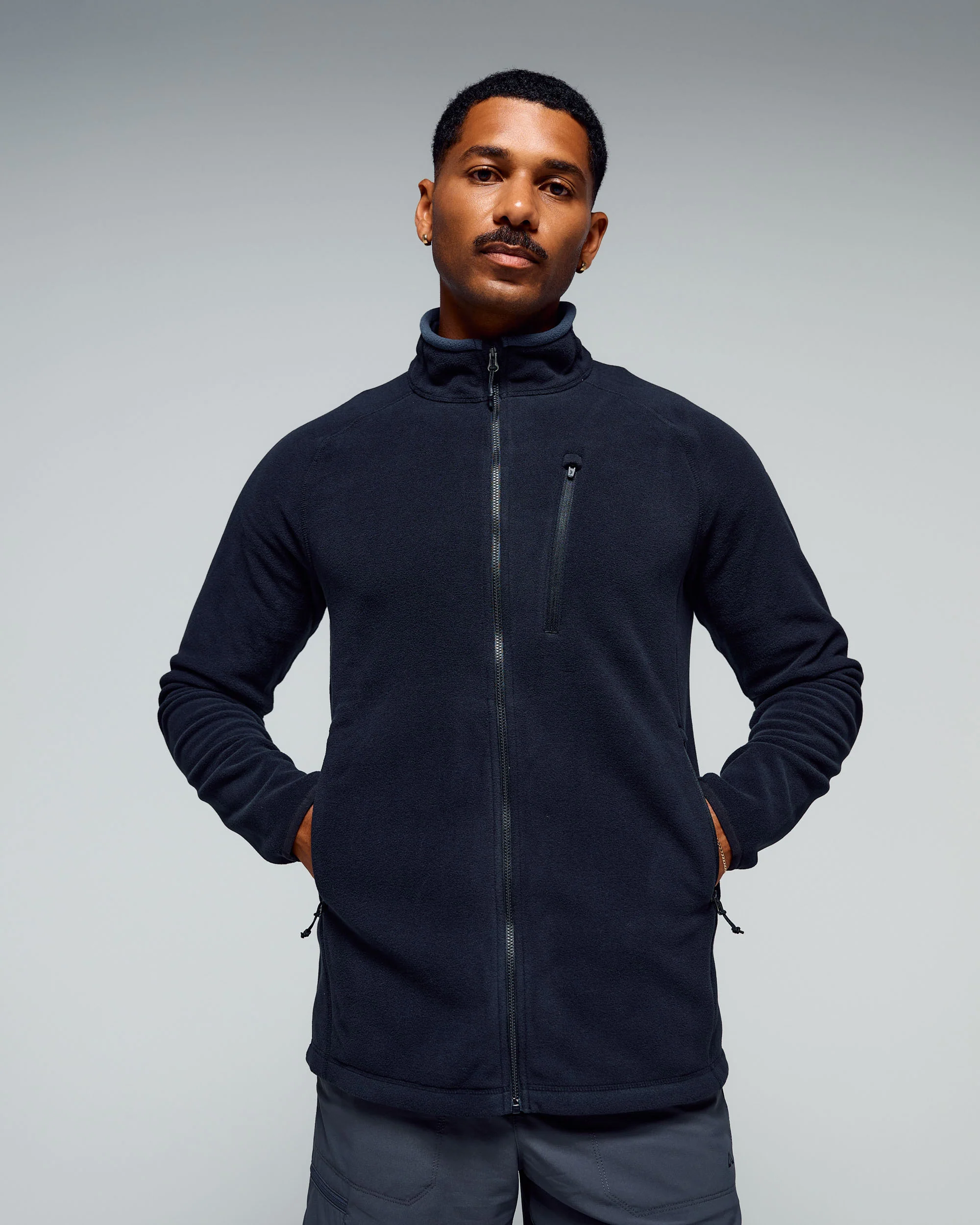Men's Ridge 100 PrimaLoft Bio Fleece Jacket - Black - Image 2