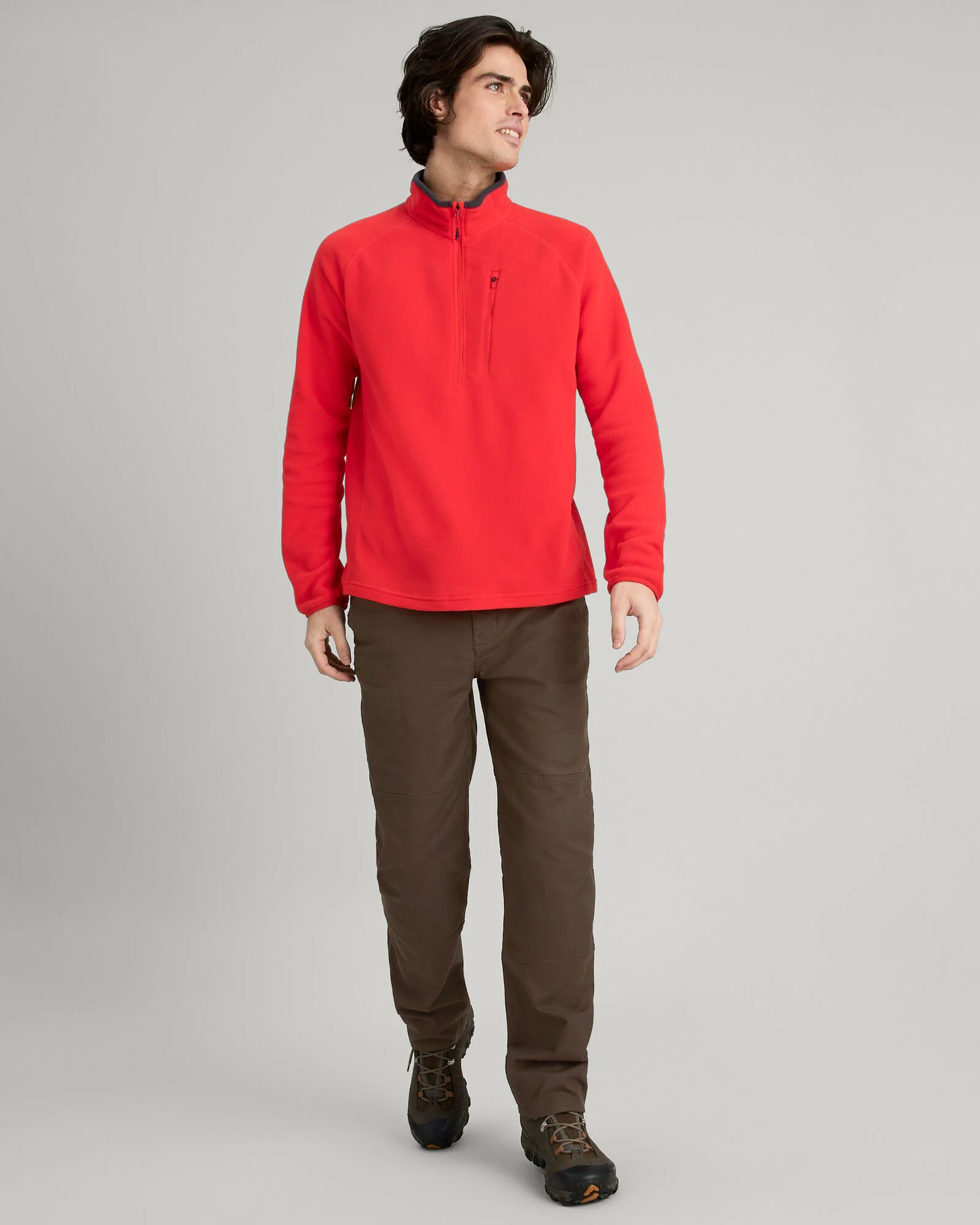 Men's Ridge 100 PrimaLoft Bio Pullover - Alpine Red - Image 2