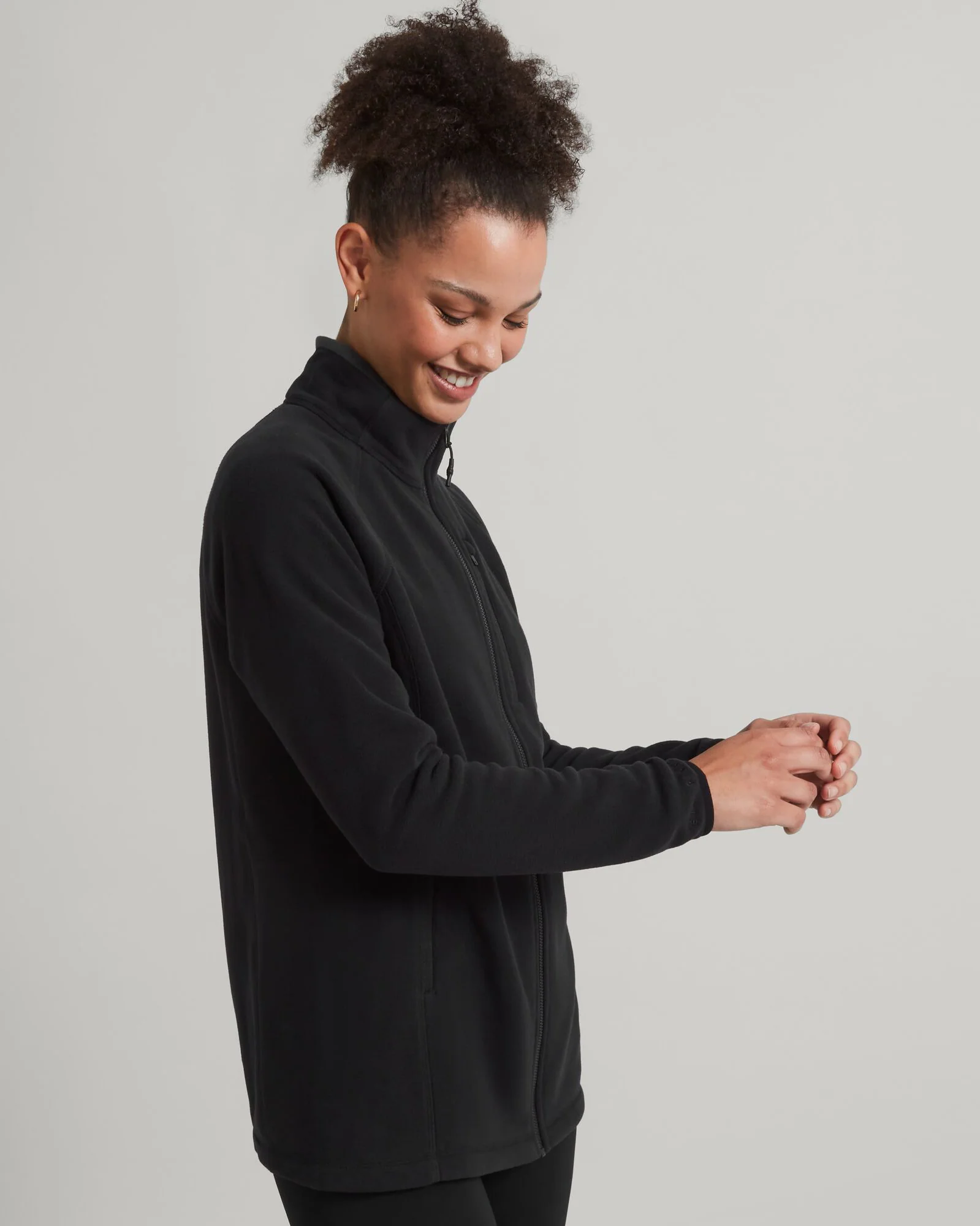 Women's Ridge 100 PrimaLoft Bio Fleece Jacket - Black - Image 3