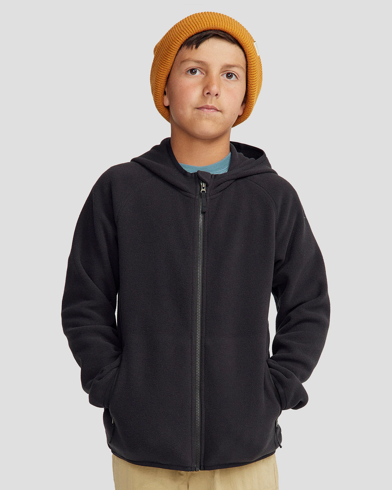 Youth Ridge 100 PrimaLoft Hooded Jacket - Black - Image 3