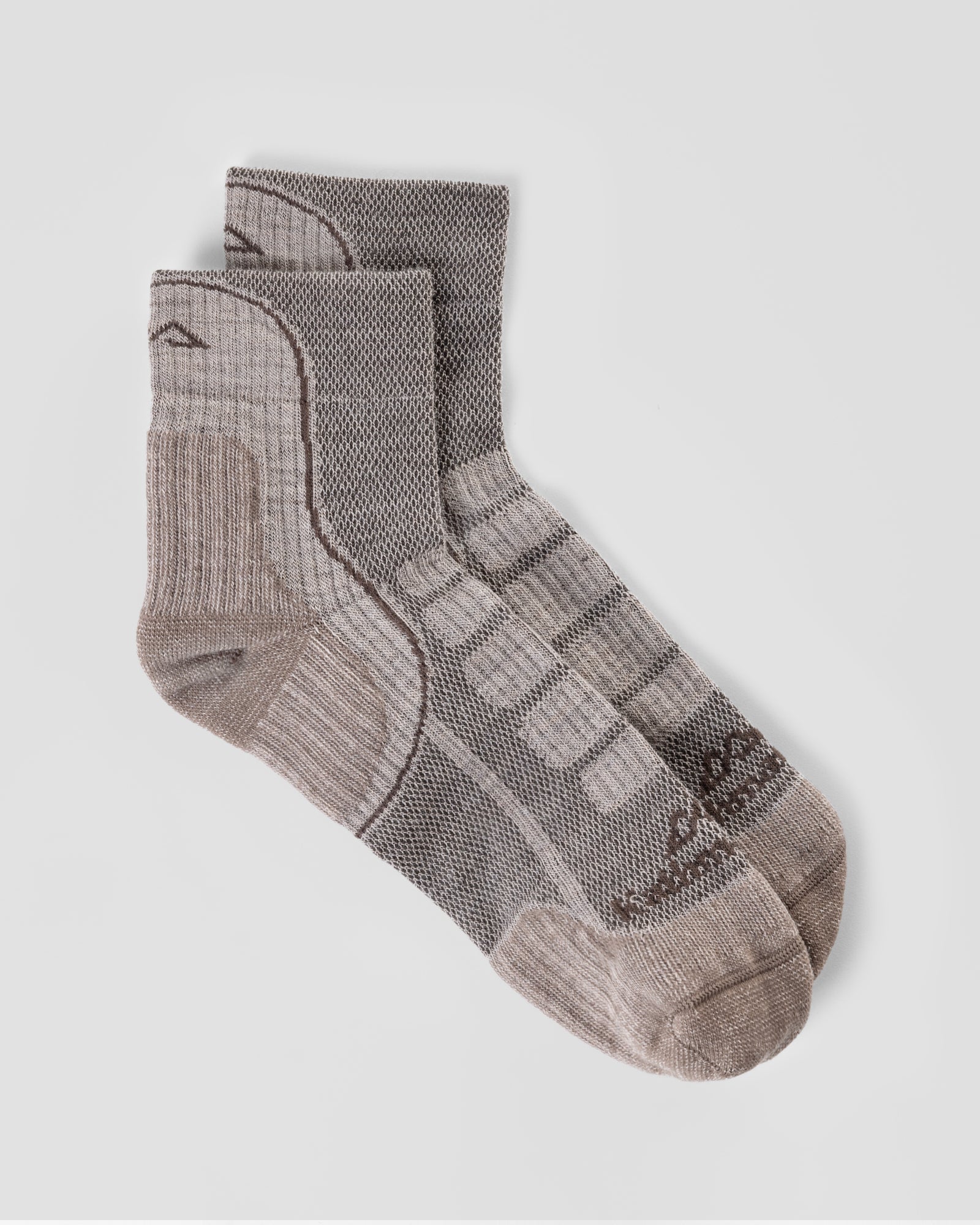 Ridge Wool Blend ¼ Crew Sock - Oatmeal