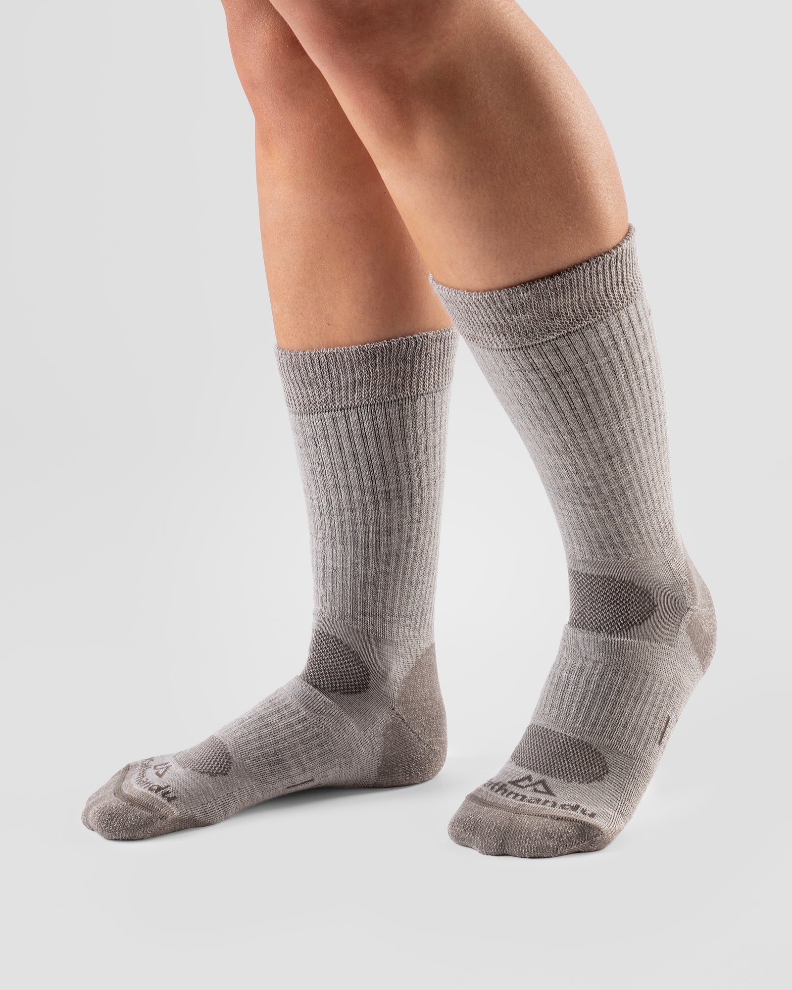 Ridge Wool Blend Mid Calf Sock - Oatmeal - Image 2
