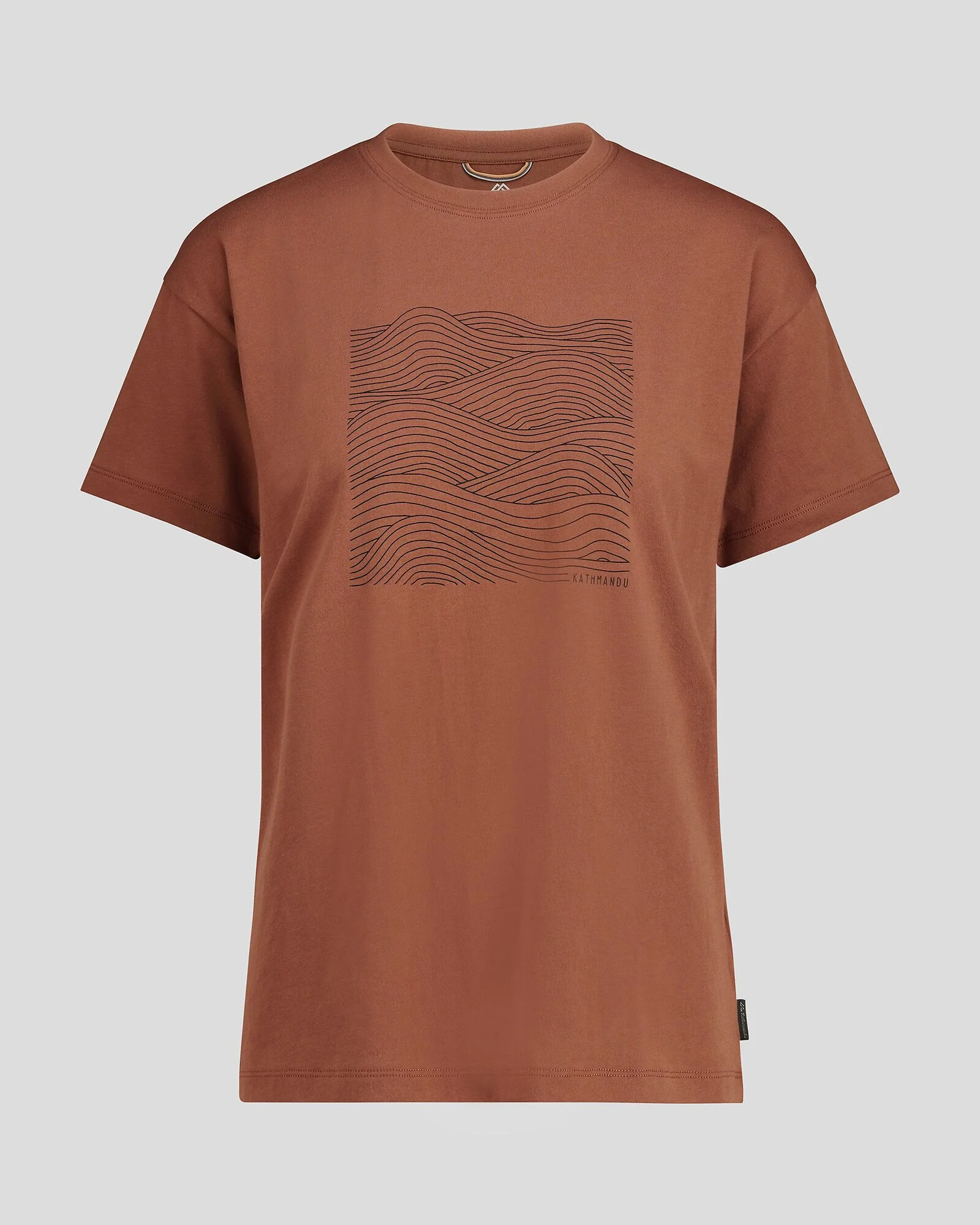 Women's Ripple Organic Cotton T-shirt - Woodsy - Image 4