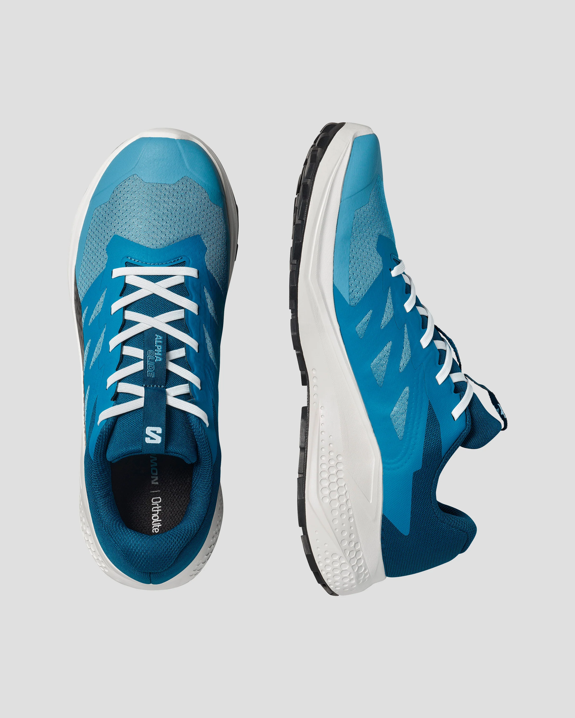 Men's Salomon Alphaglide Shoes - Niagara / Mykonos Blue / Gibraltar Sea - Image 4