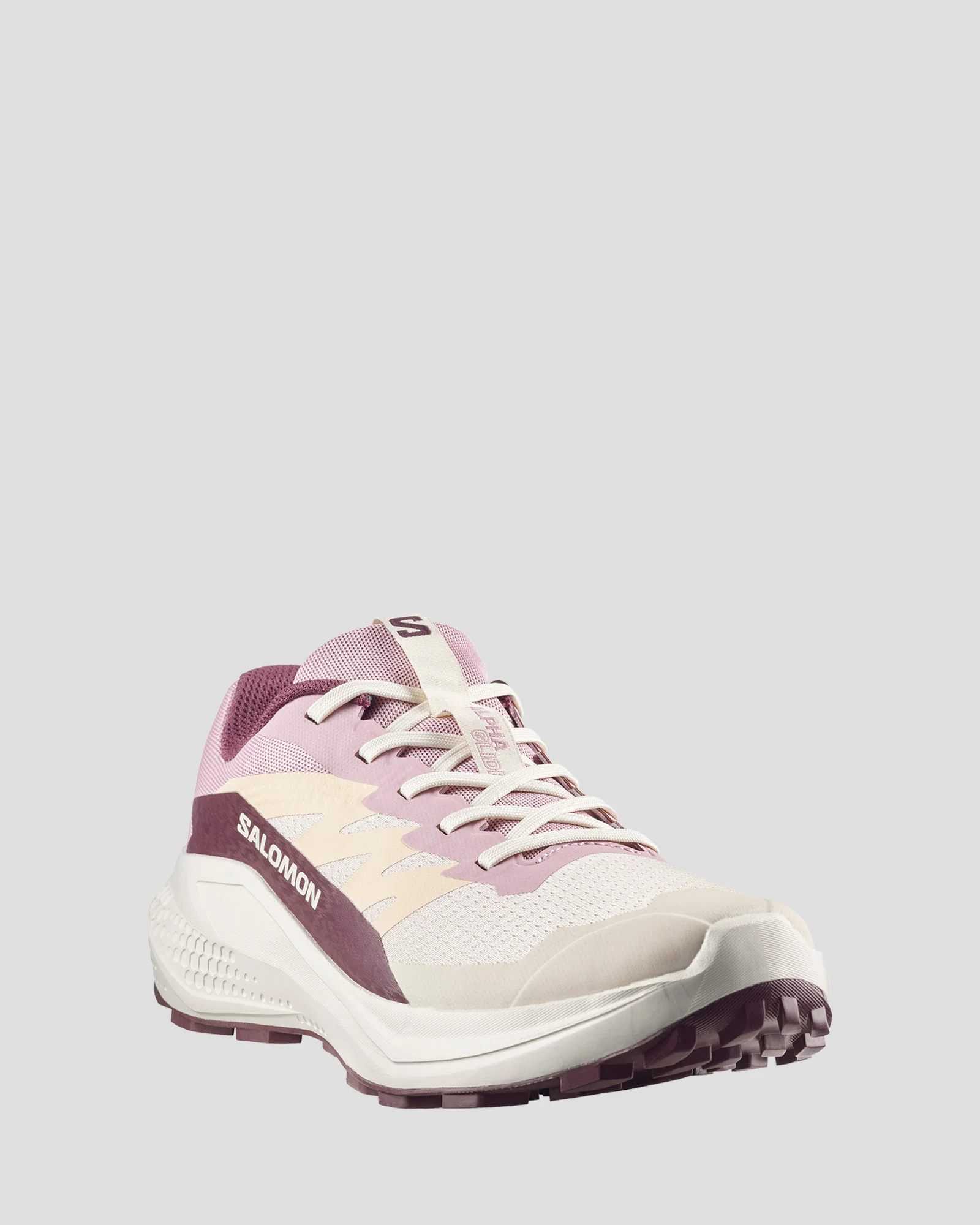 Women's Salomon Alphaglide Women Shoes - Tapioca / Dawn Pink / Huckleberry - Image 2