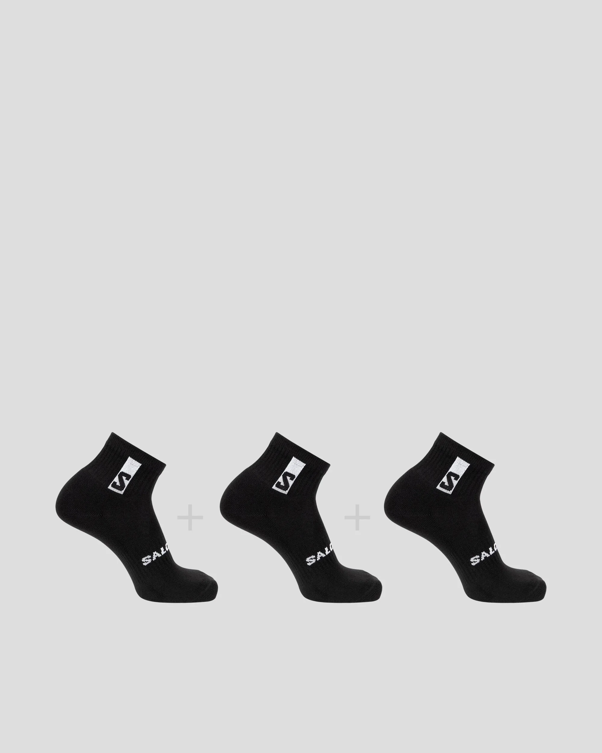 Salomon Everyday Ankle Socks 3-Pack - Black/Black/Black - Image 2