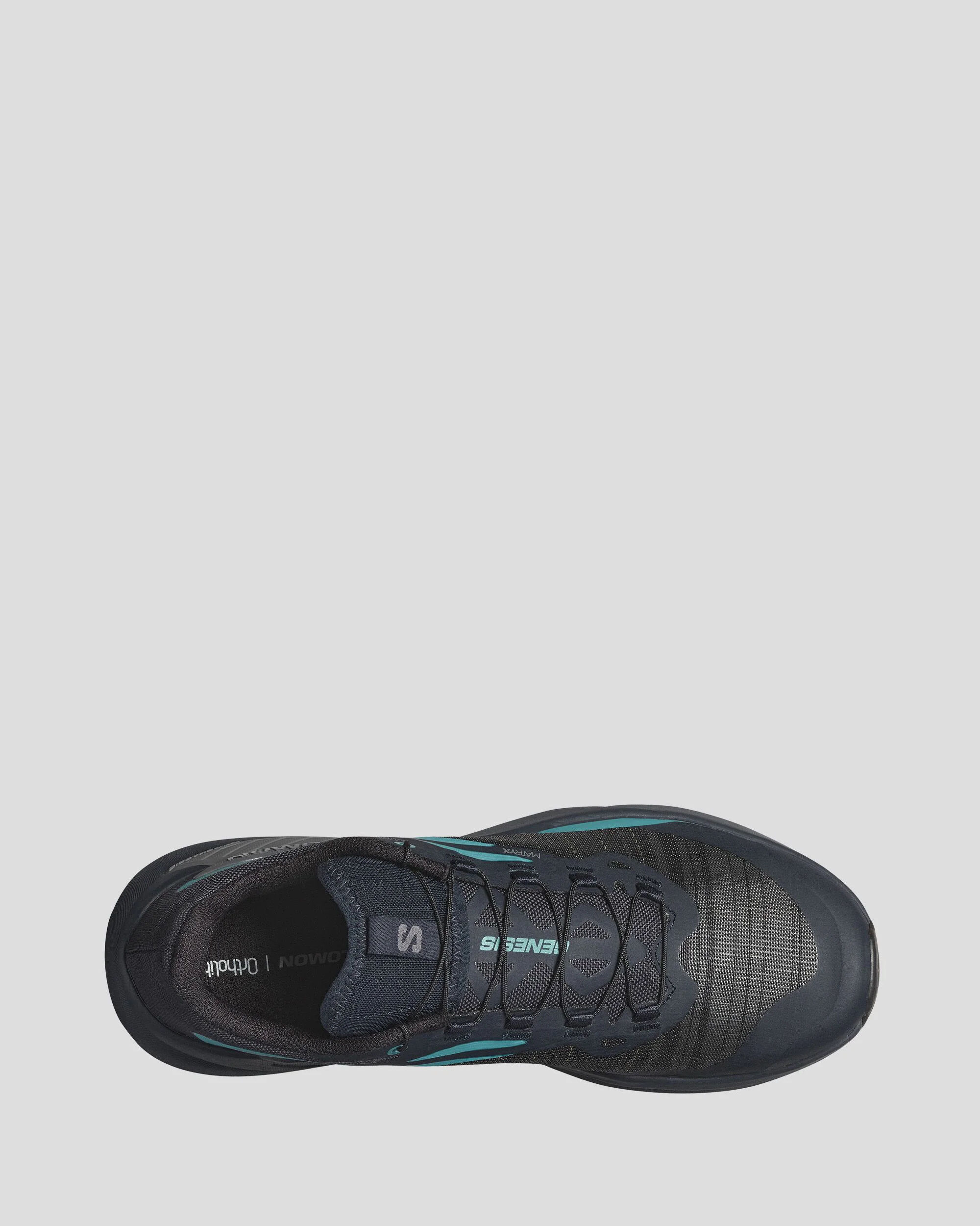 Men's Salomon Genesis Trail Running Shoes - Carbon/Tahitian Tide/Quiet Shade - Image 4