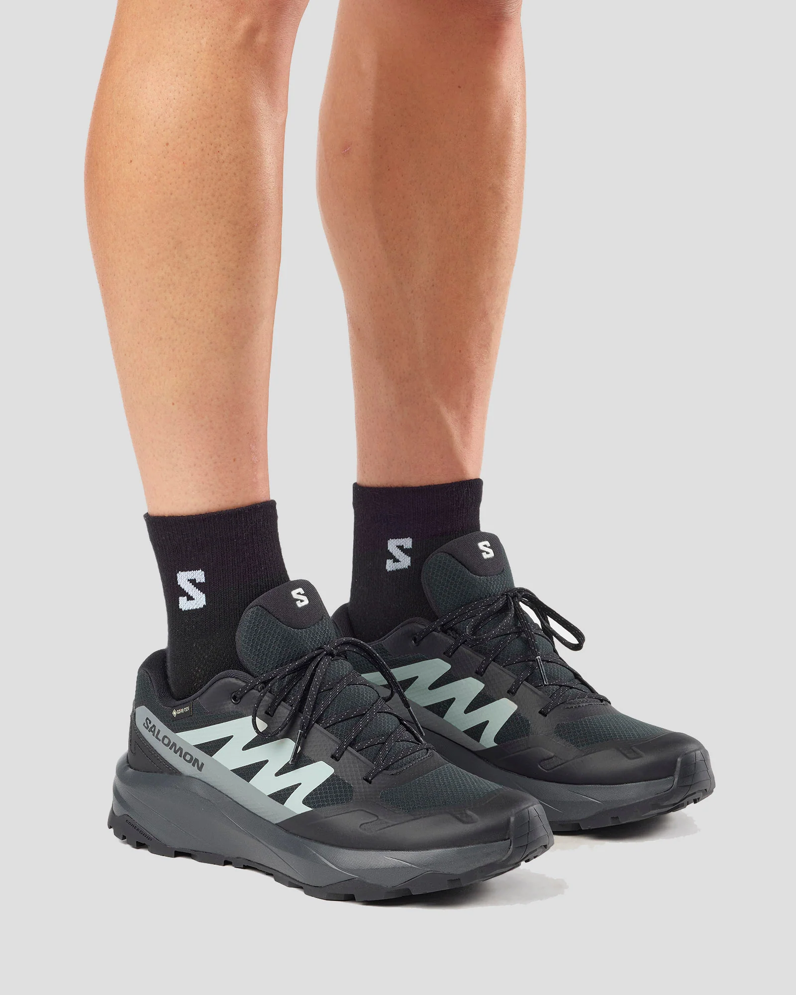 Men's Salomon Outscape Gore-Tex Shoes - Black / Asphalt / Wrought Iron - Image 5