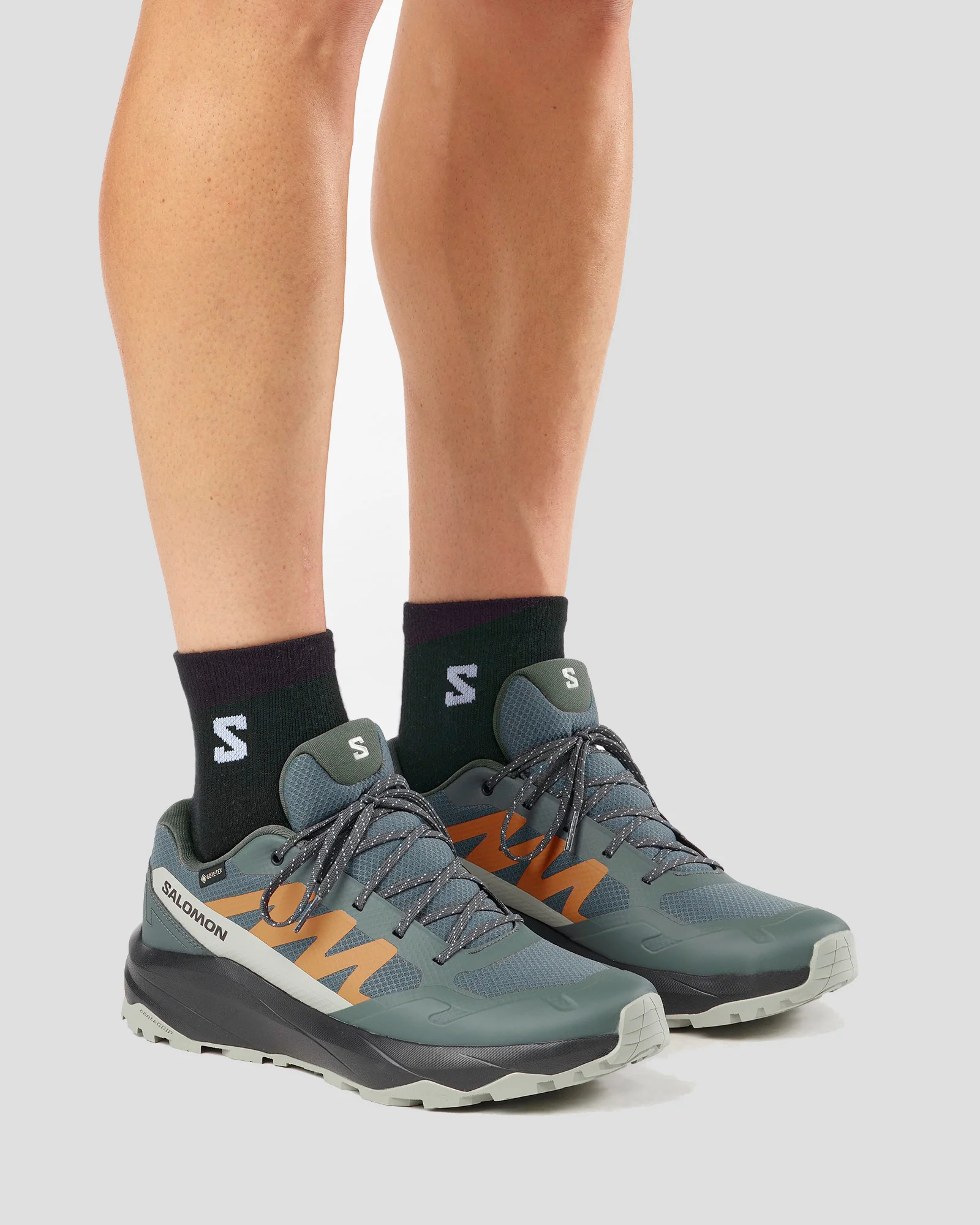 Men's Salomon Outscape Gore-Tex Shoes - Urban Chic / Black / Plantation - Image 5