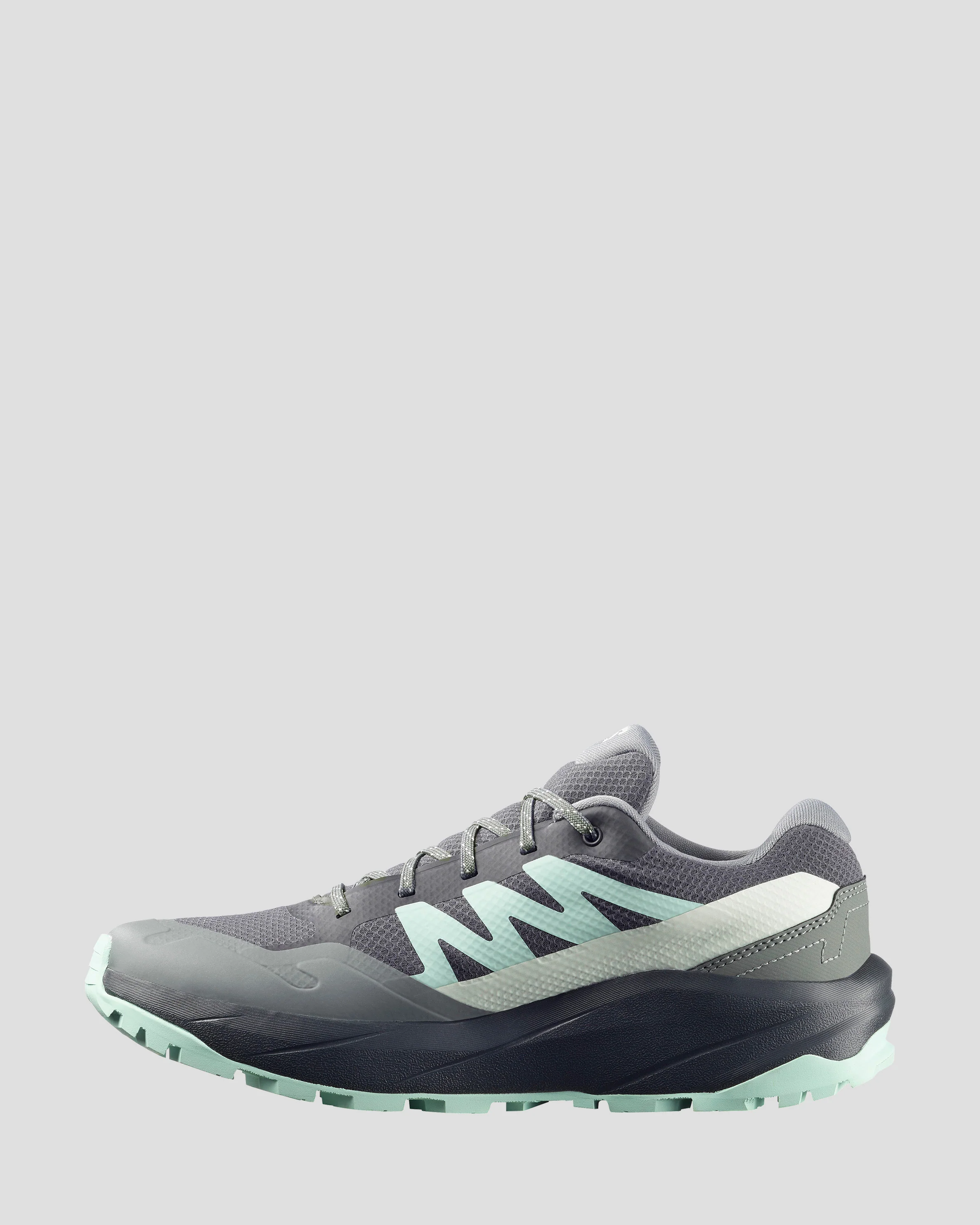 Women's Salomon Outscape GTX Shoes - Asphalt / Clearly Aqua / Lichen - Image 3