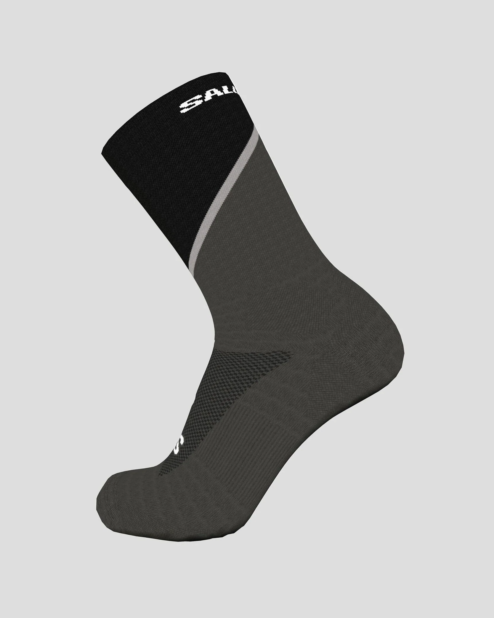 Salomon Pulse Crew Socks - Magnet/Black/Monument - Image 2