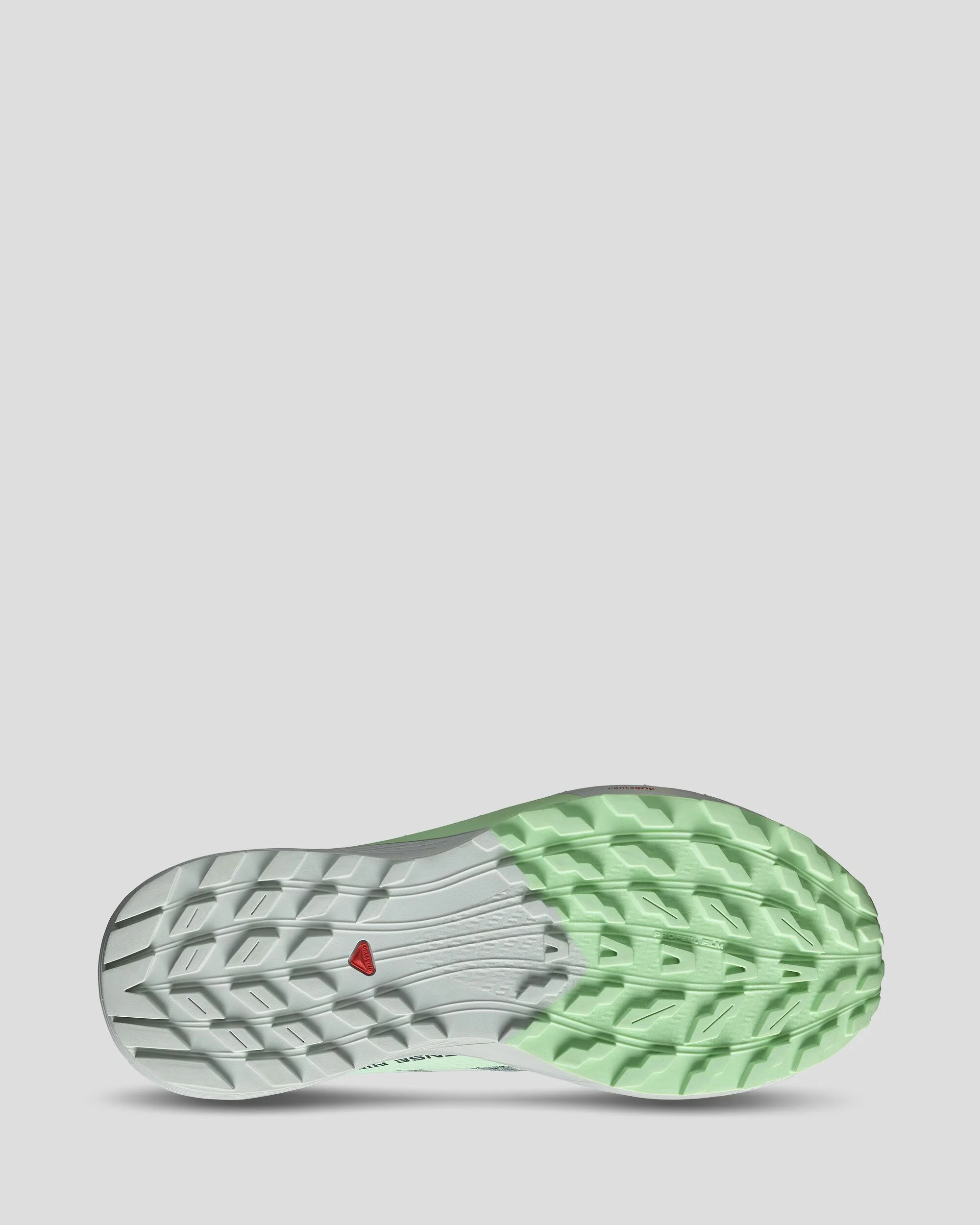 Women's Salomon Sense Ride 5 Trail Running Shoes - Lily Pad/Metal/Green Ash - Image 5