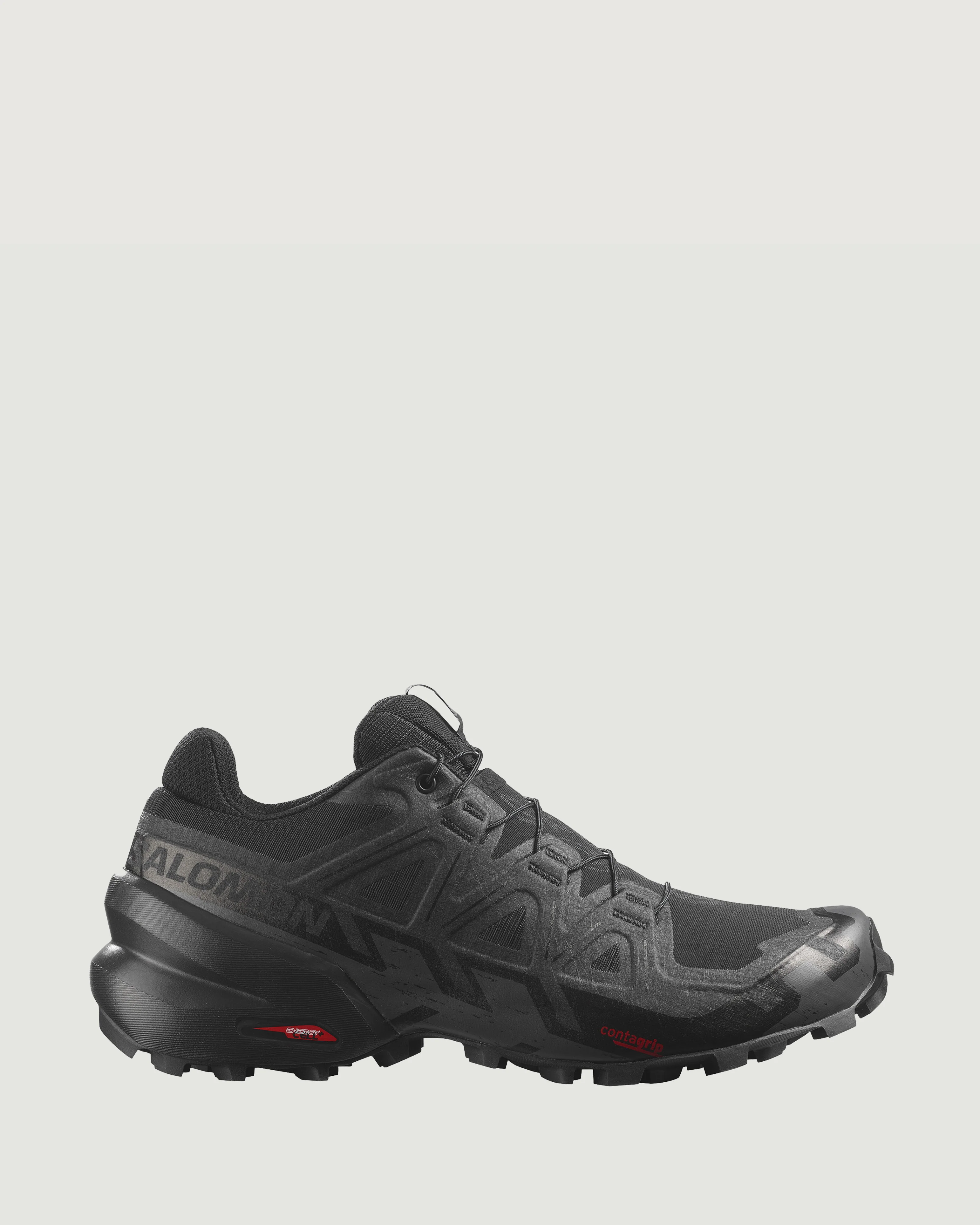 Men's Salomon Speedcross 6 Trail Running Shoes - Black/Black/Phantom - Image 2