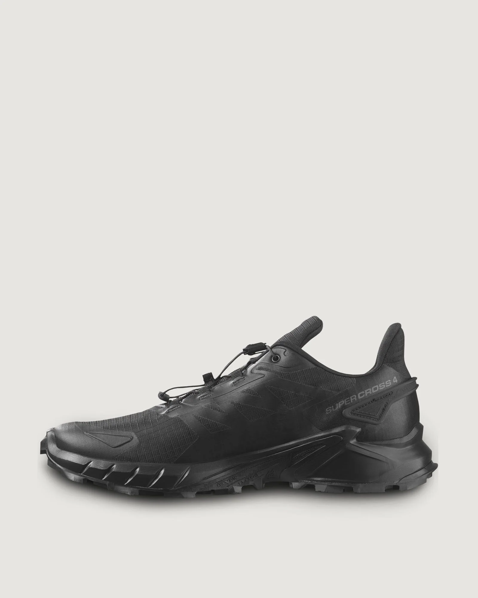 Men's Salomon SuperCross 4 Trail Running Shoes - Black/Black/Black - Image 3