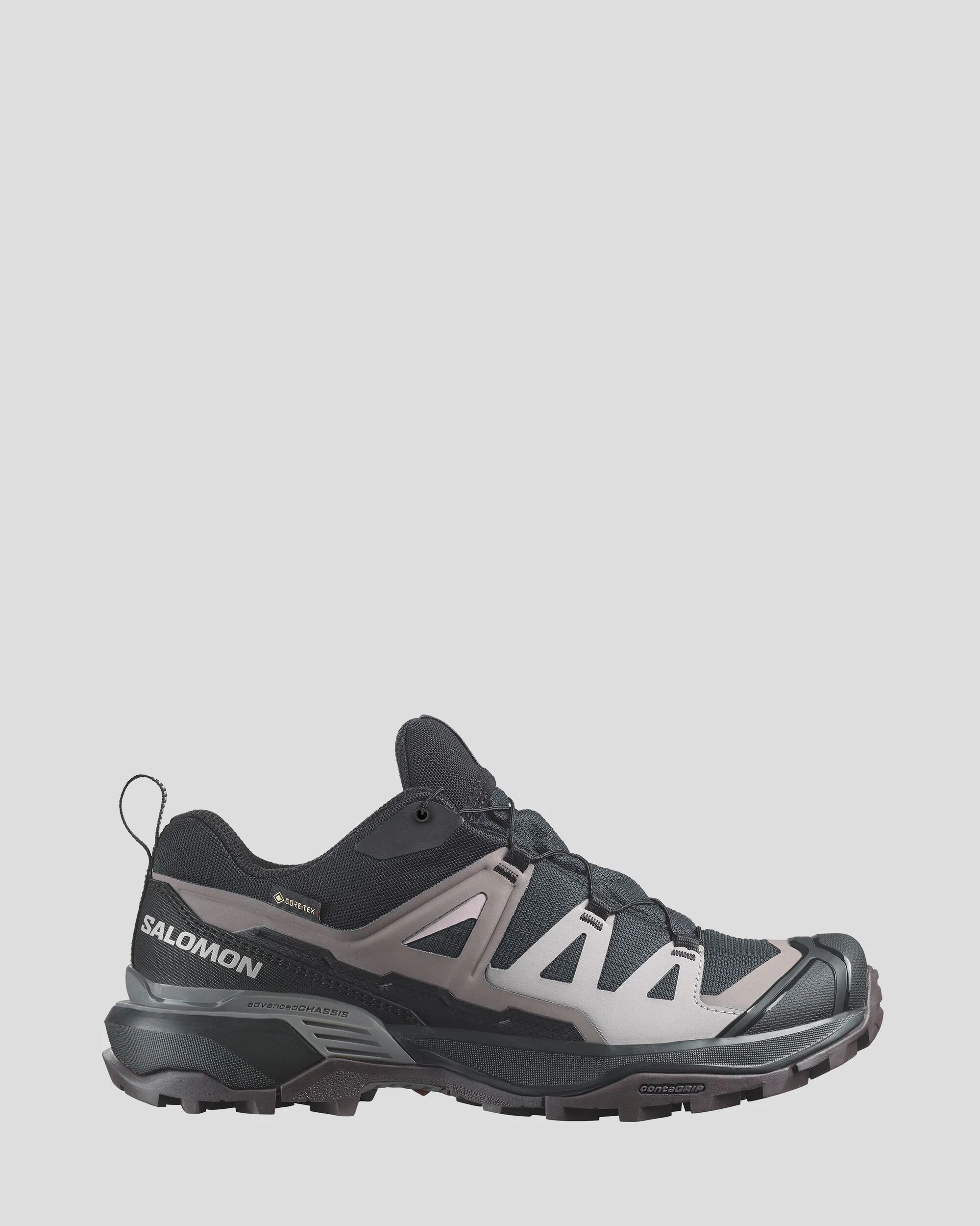 Women's Salomon X Ultra 360 GTX Hiking Shoes - Black/Plum Kitten/Shale - Image 2