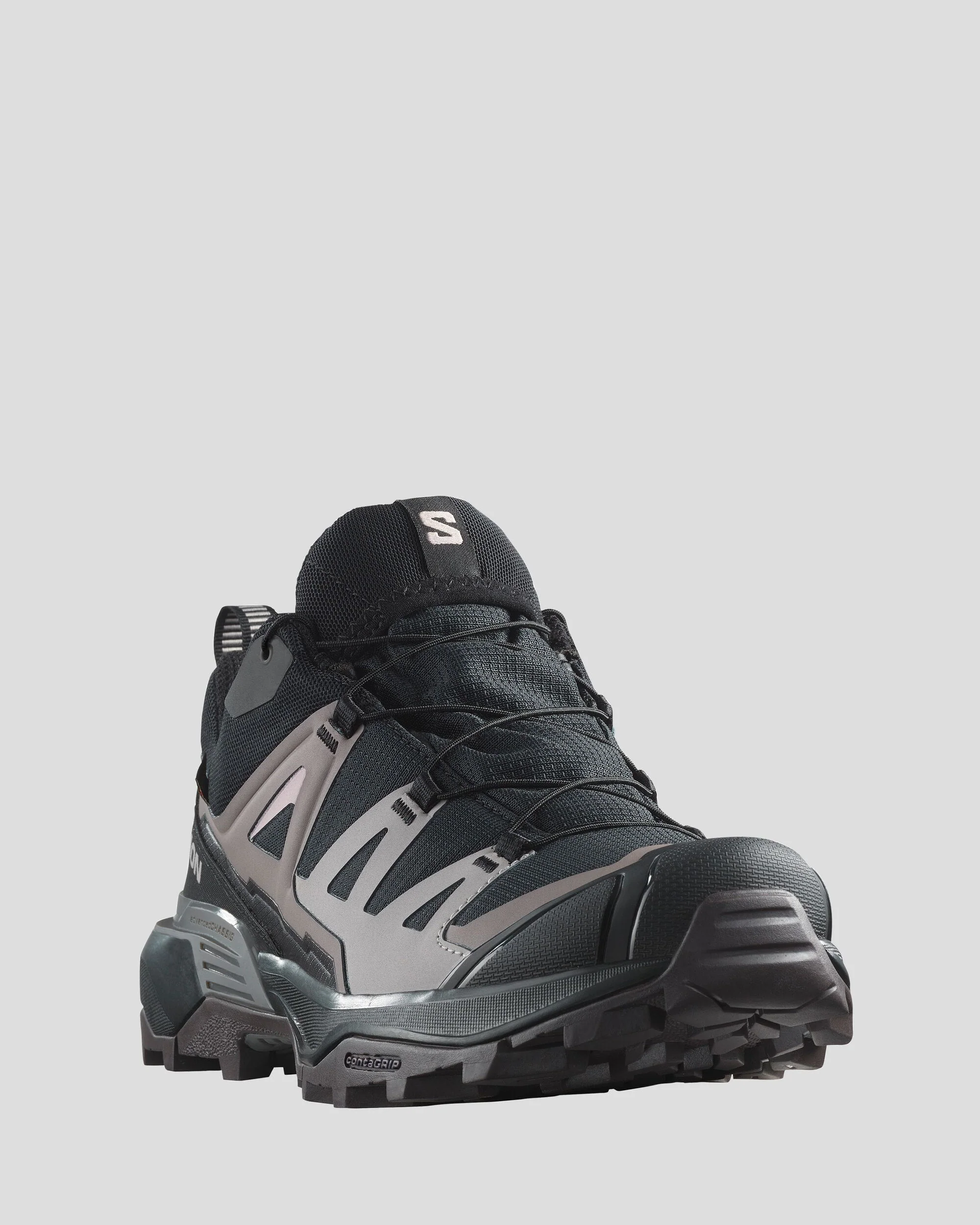 Women's Salomon X Ultra 360 GTX Hiking Shoes - Black/Plum Kitten/Shale - Image 3
